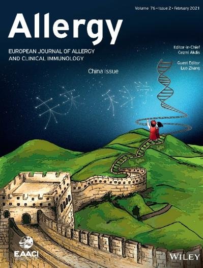 國際權威期刊《Allergy》第三次發行中國專刊