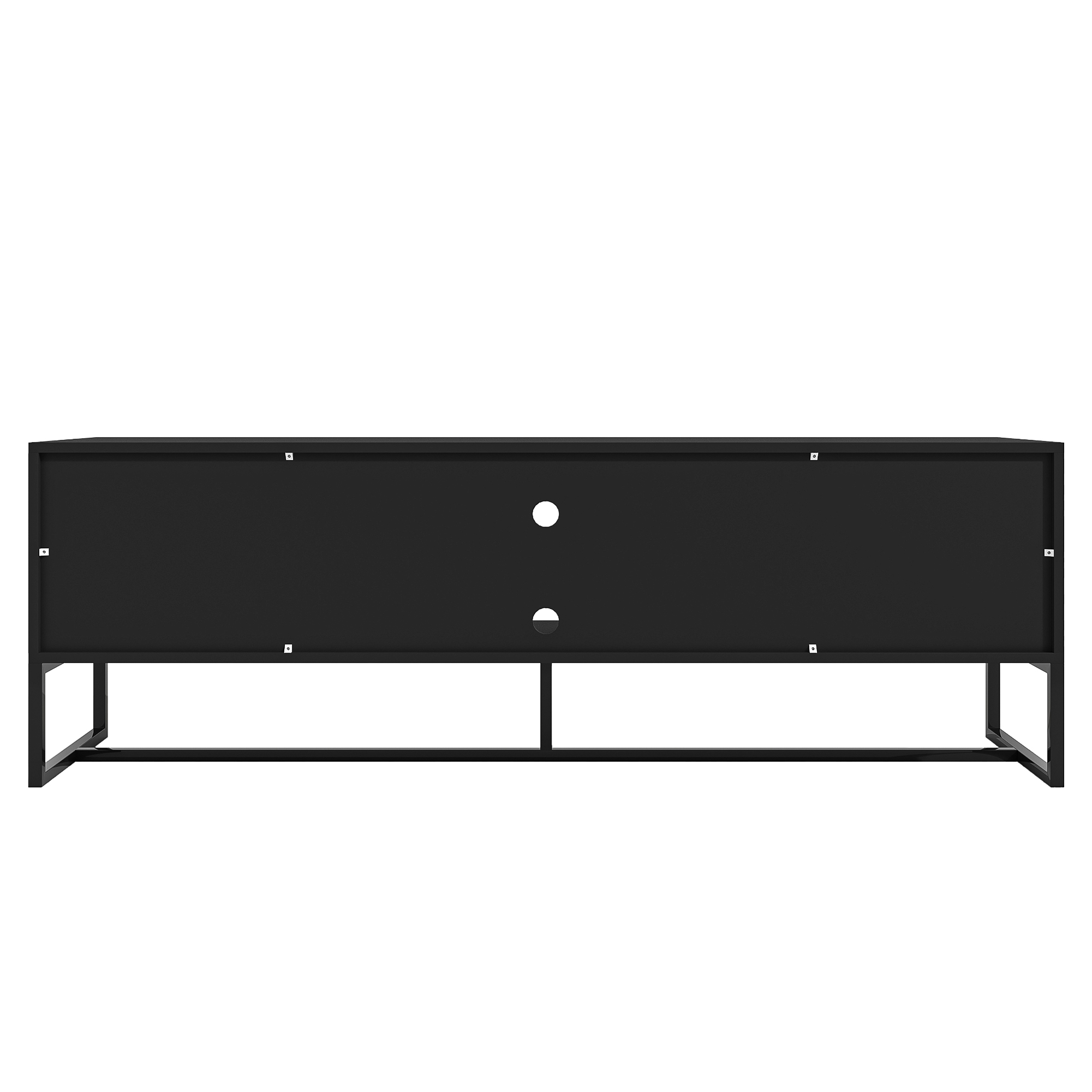 Yardi Yard Wood&Metal Frame Entertainment Center TV Stand, Large Media TV Console for Living Room