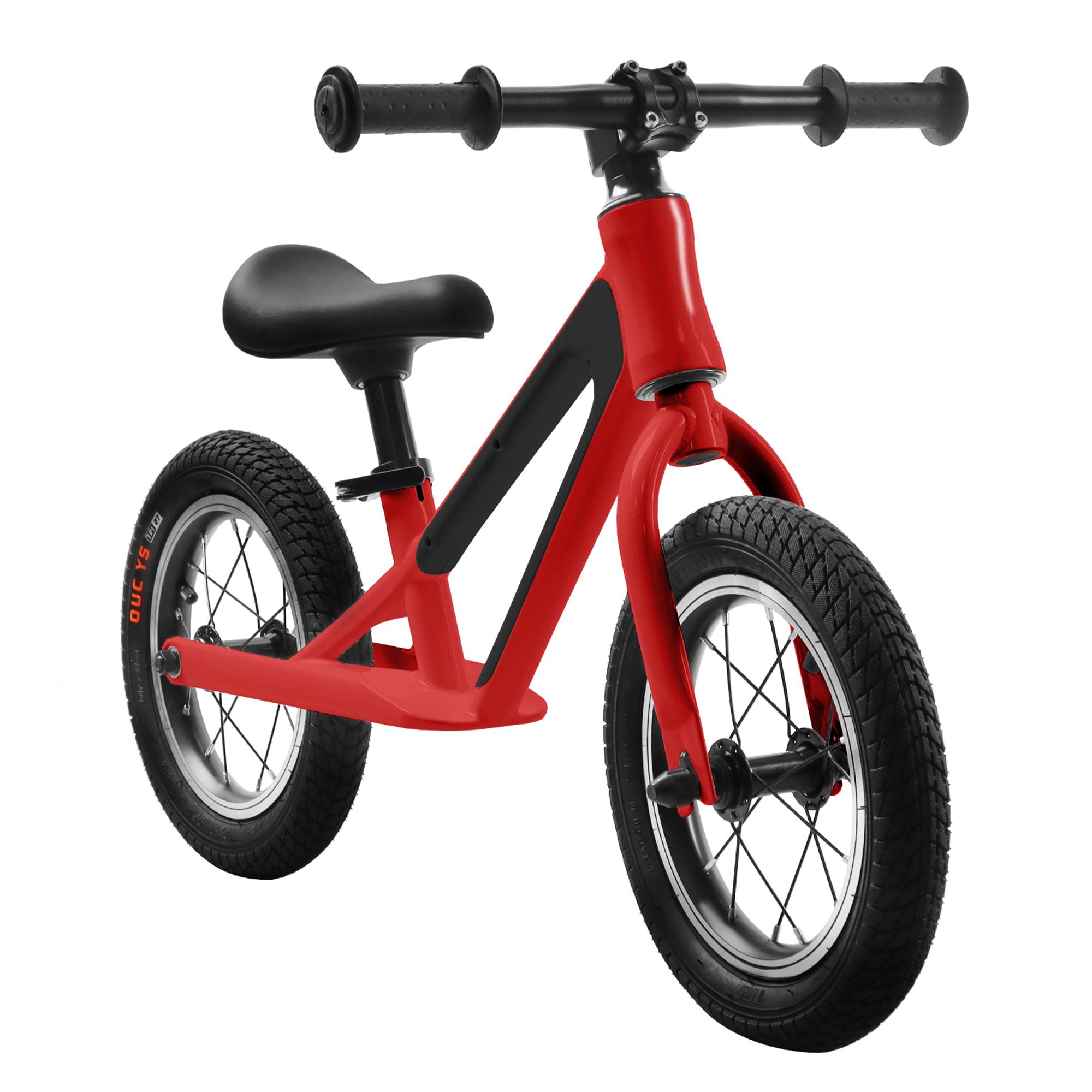 CIPACHO Balance Bike for Kids Ages 1-5 Years, Magnesium Alloy Frame Toddler Bike with 12" Rubber Foam Tires, Adjustable Seat, Red