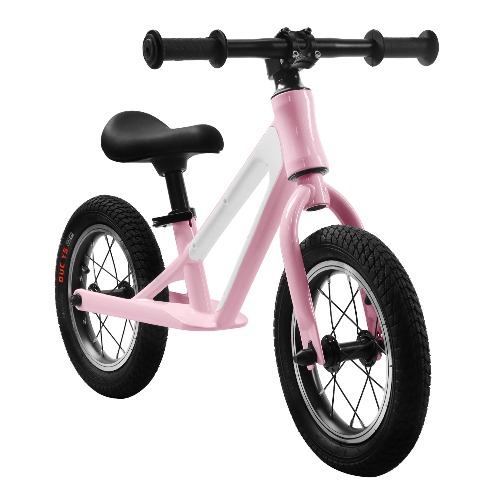 CIPACHO Balance Bike for Kids Ages 1-5 Years, Magnesium Alloy Frame Toddler Bike with 12" Rubber Foam Tires, Adjustable Seat, Pink