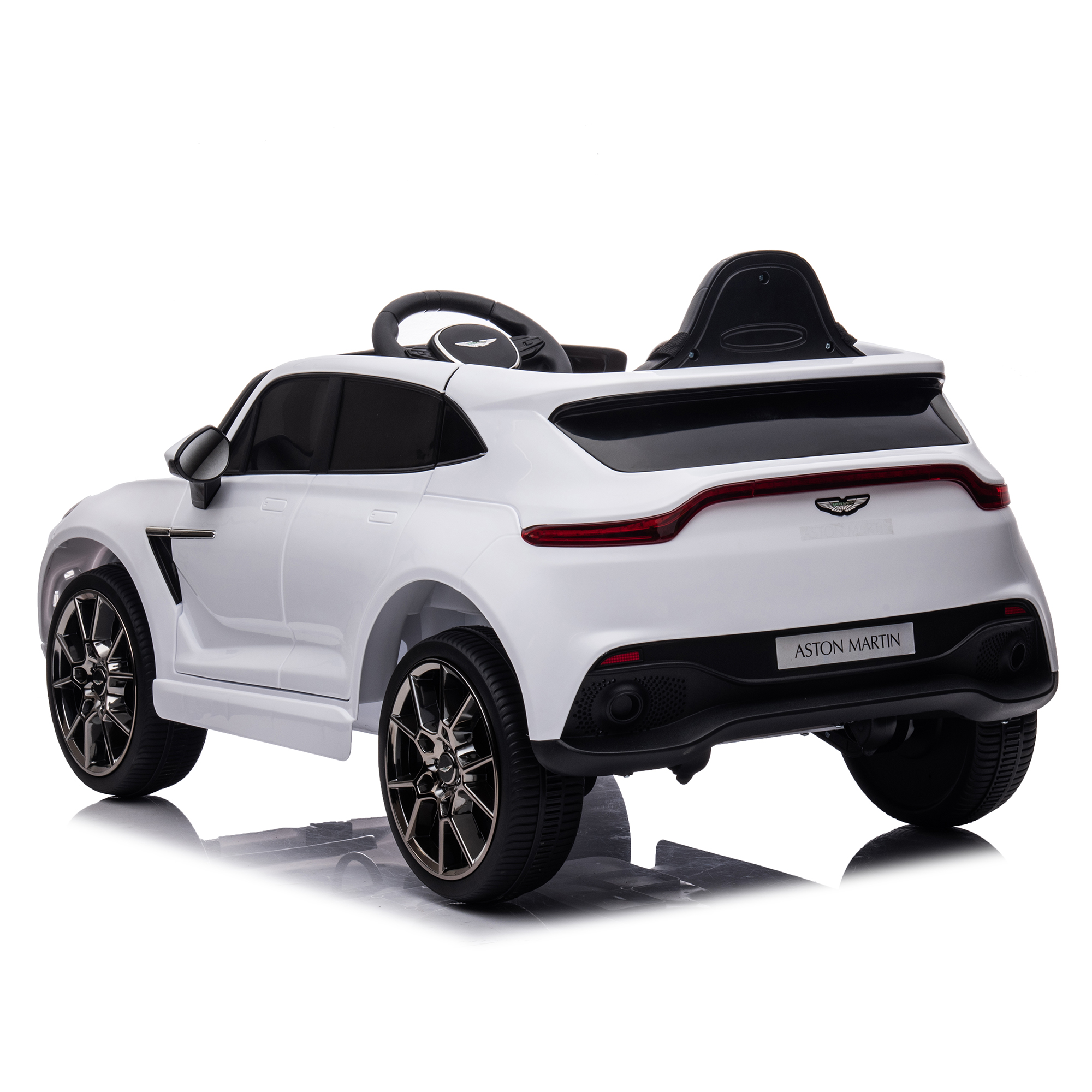 CIPACHO 12V Licensed Aston Martin Dual-Drive Electric Kid Ride On Car with Parental Remote Control, Battery Powered Kids Ride-on Car, 4 Wheels Children vehicle Toys, White