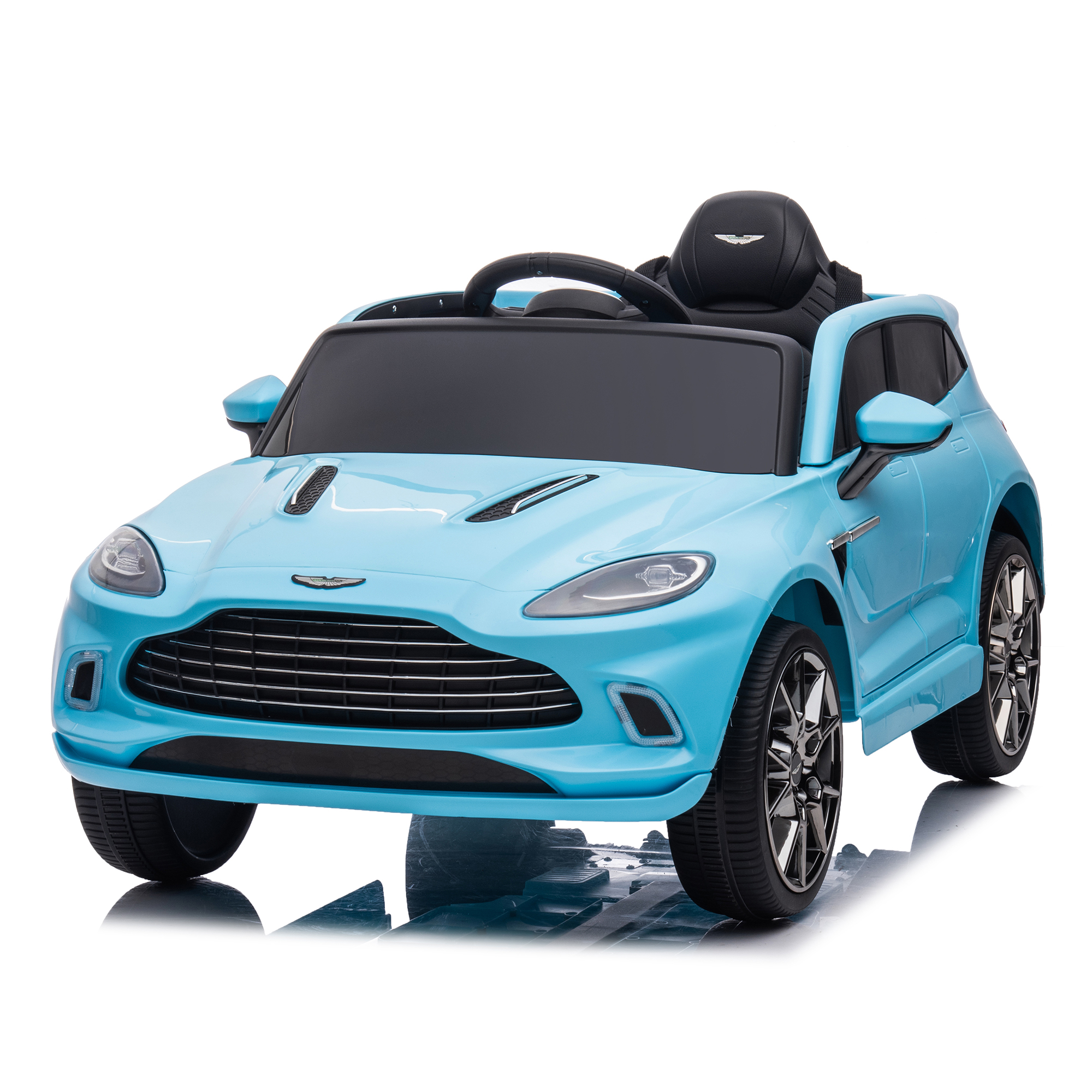 CIPACHO 12V Licensed Aston Martin Dual-Drive Electric Kid Ride On Car with Parental Remote Control, Battery Powered Kids Ride-on Car, 4 Wheels Children vehicle Toys, Blue