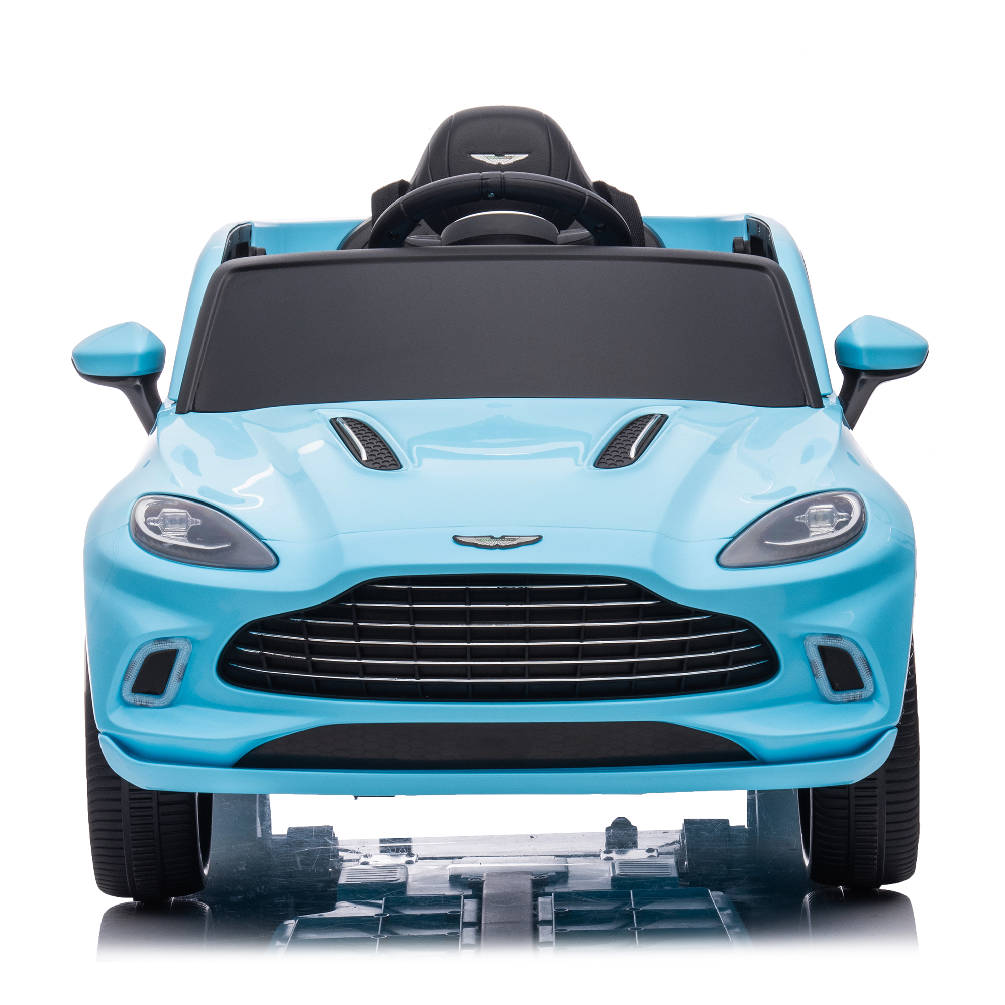 CIPACHO 12V Licensed Aston Martin Dual-Drive Electric Kid Ride On Car with Parental Remote Control, Battery Powered Kids Ride-on Car, 4 Wheels Children vehicle Toys, Blue