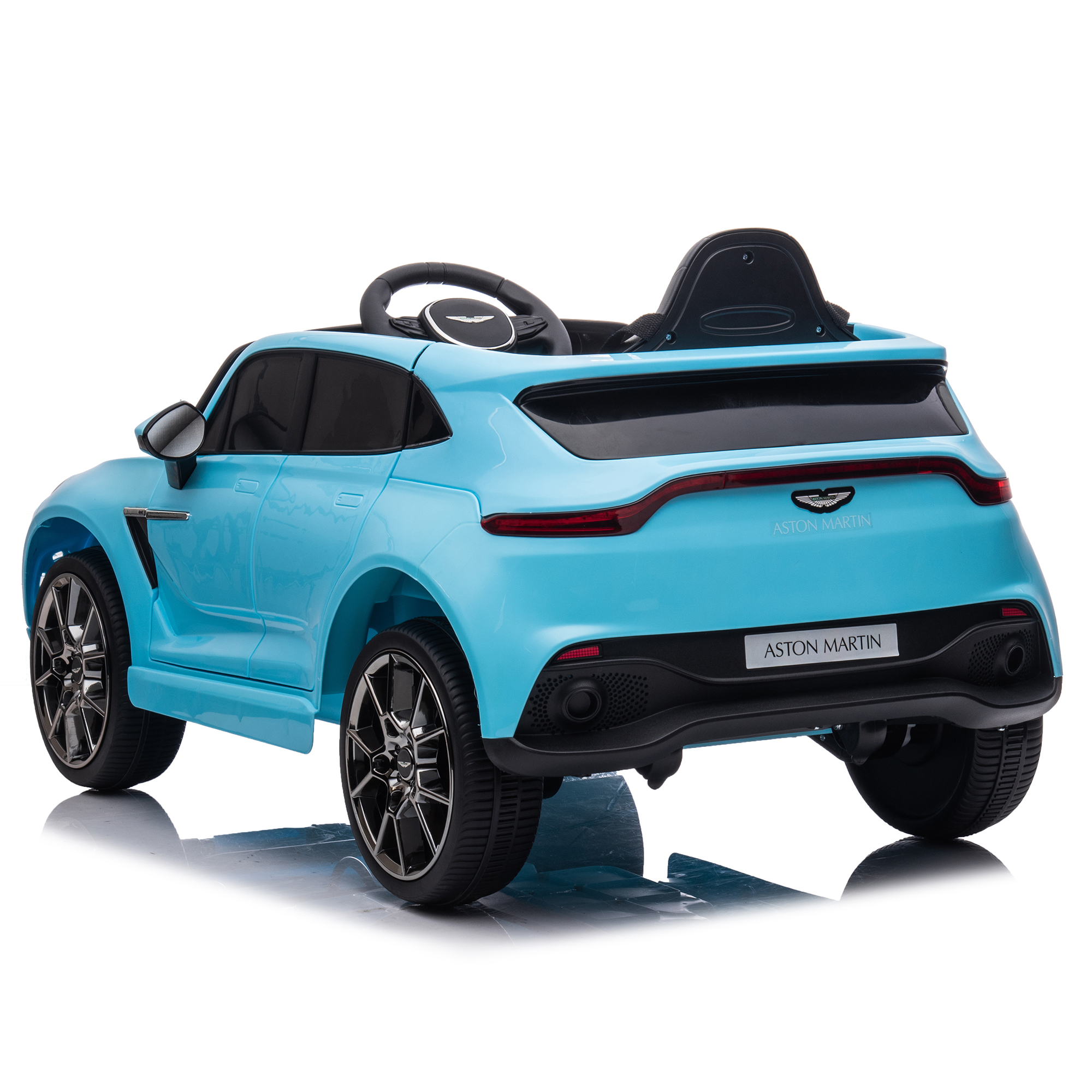 CIPACHO 12V Electric Car for Kids, Licensed Aston Martin Toddler Electric Vehicle, Children Ride On Toy with Parental Remote Control, Double Drive for Ages 3-8, Blue