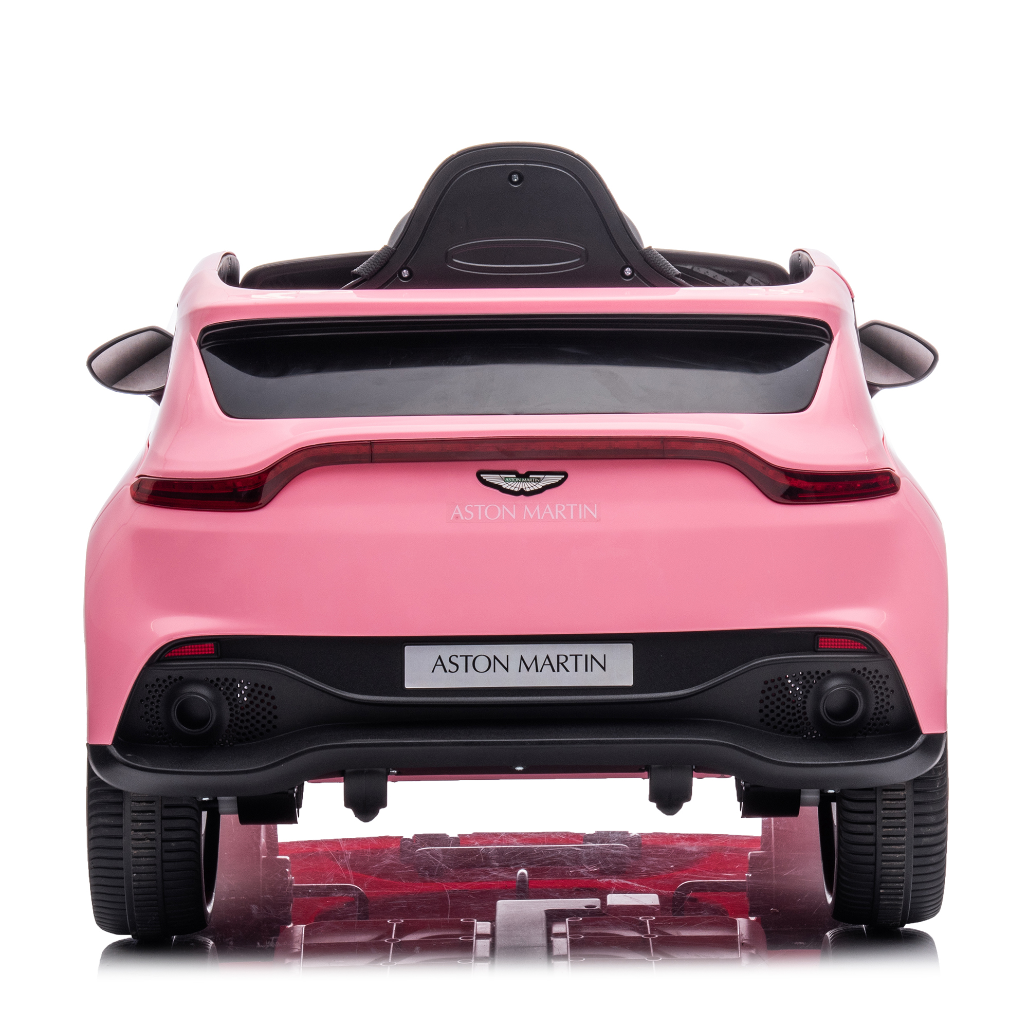 CIPACHO 12V Electric Car for Kids, Licensed Aston Martin Toddler Electric Vehicle, Children Ride On Toy with Parental Remote Control, Double Drive for Ages 3-8, Pink