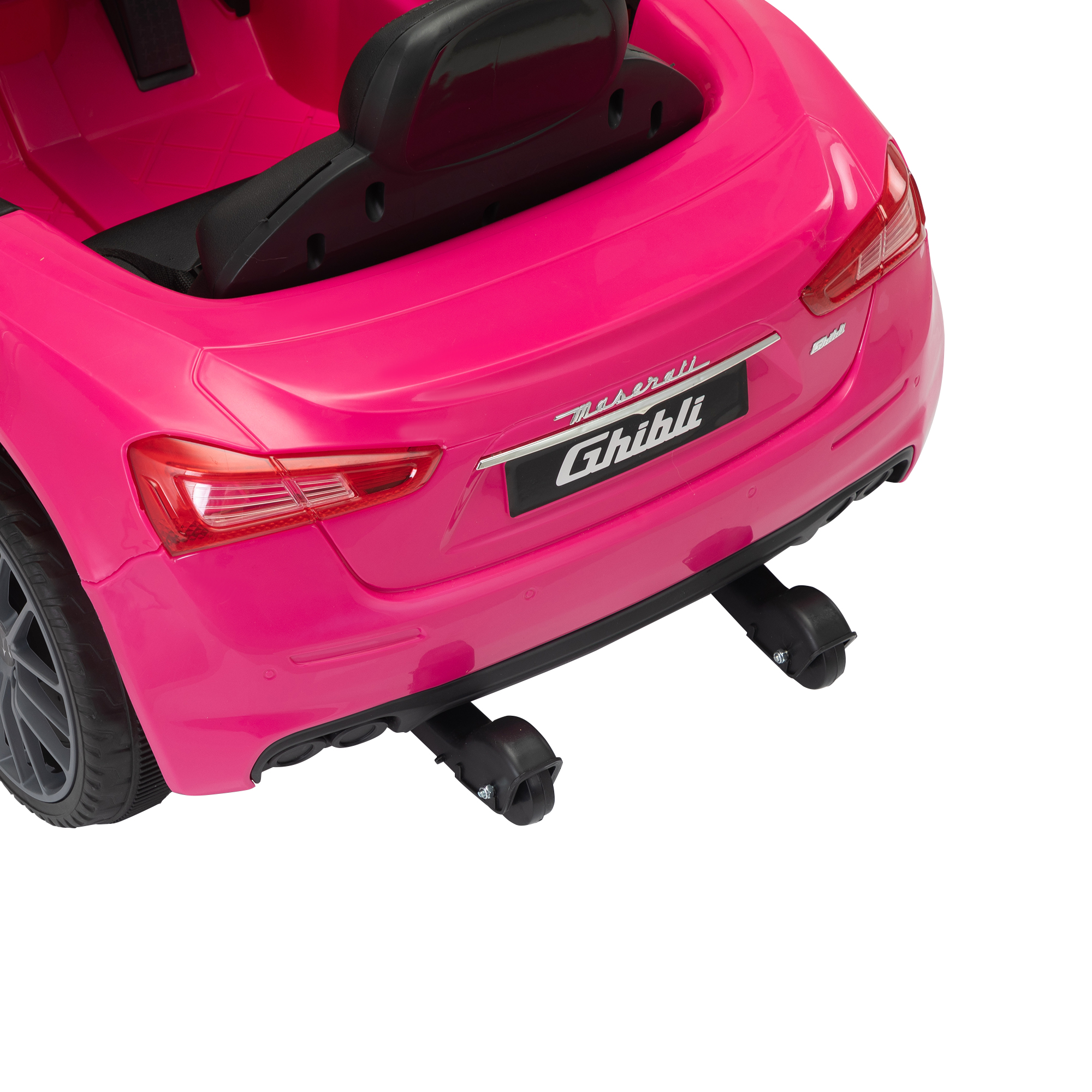 CIPACHO 12V Ride On with Remote Control, Licensed Maserati Ghibli Electric Kids Car with Music, USB, MP3, Pink