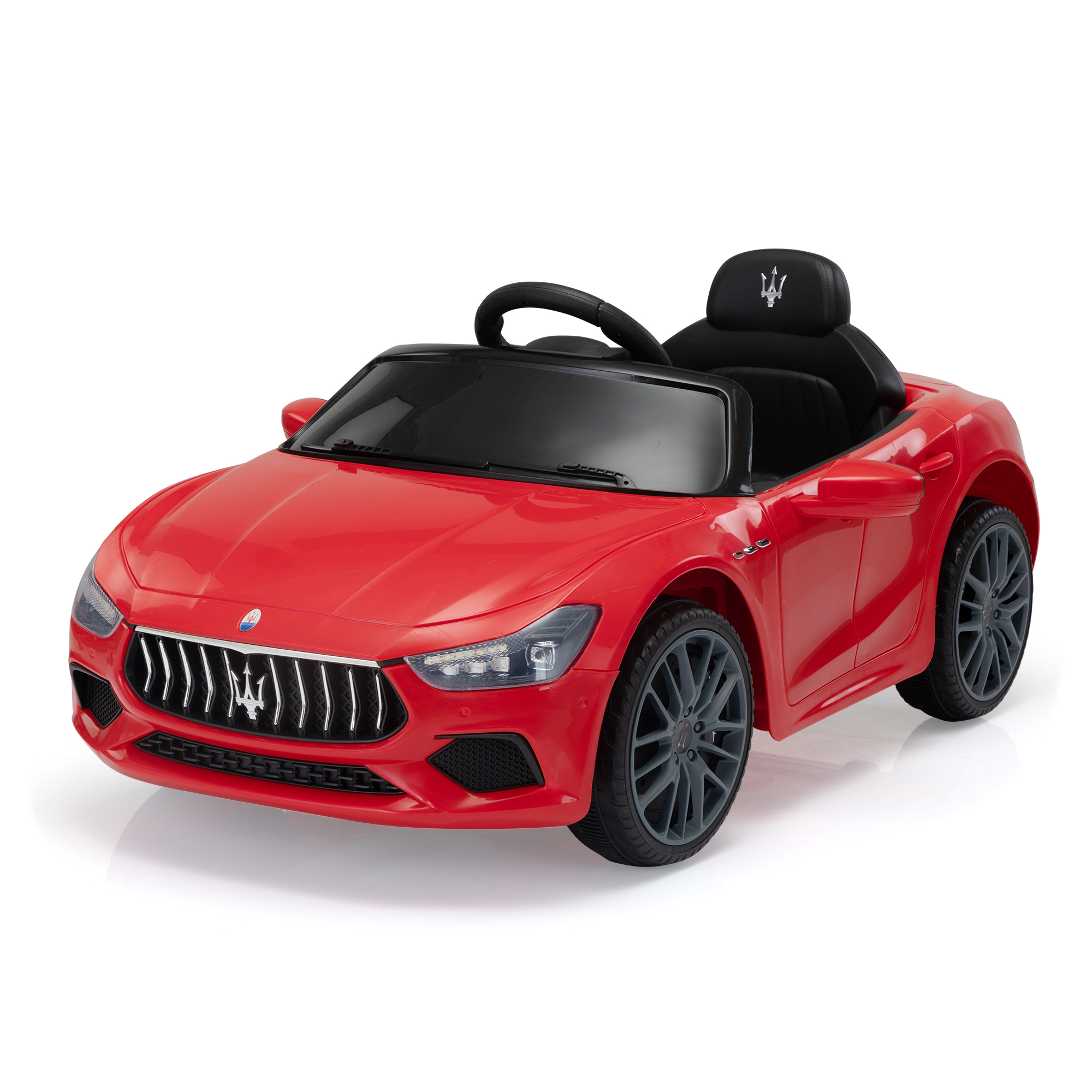 CIPACHO 12V Ride On with Remote Control, Licensed Maserati Ghibli Electric Kids Car with Music, USB, MP3, Red