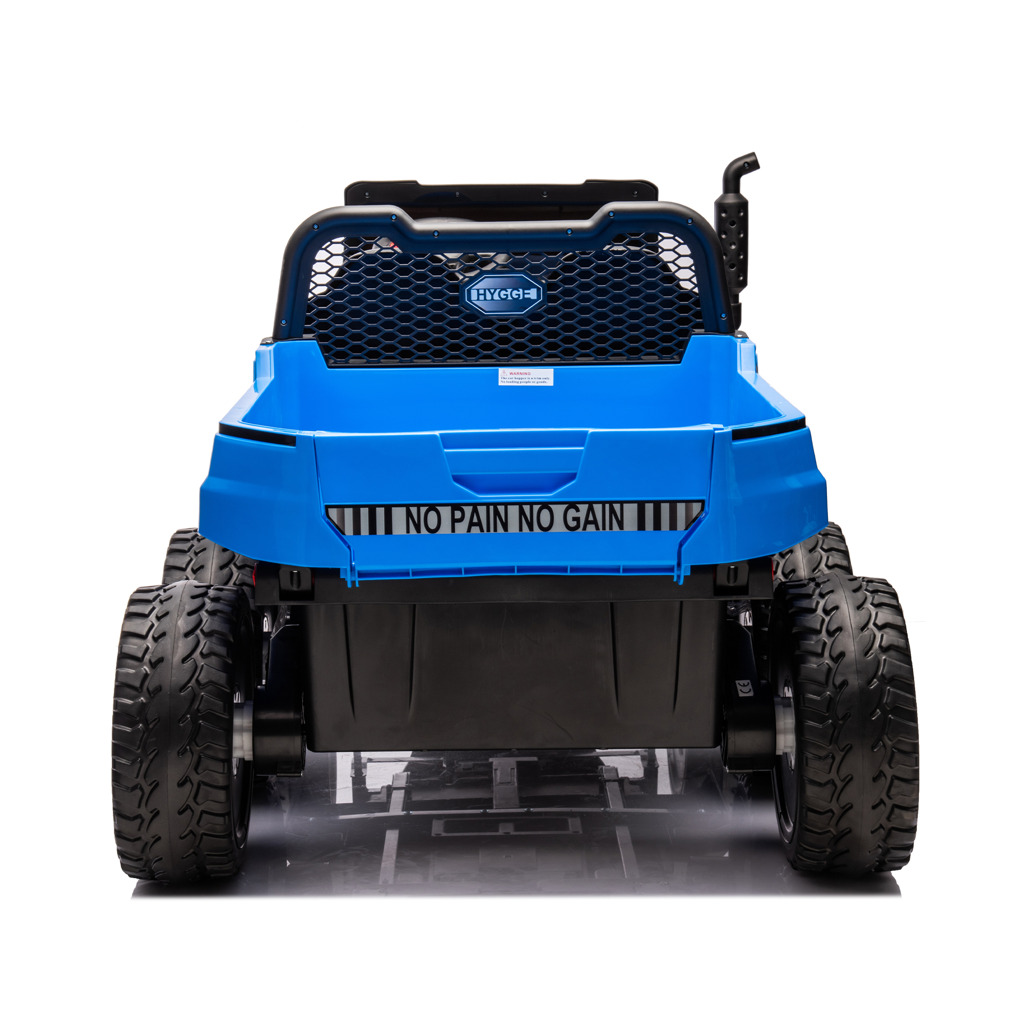 CIPACHO 24 V 2-Seater UTV Kids Ride On Truck with Dump Bed, Electric Kids Car 4WD with 6 Wheels, Foam Tires, Suitable for Off-Roading, Remote Control, Blue