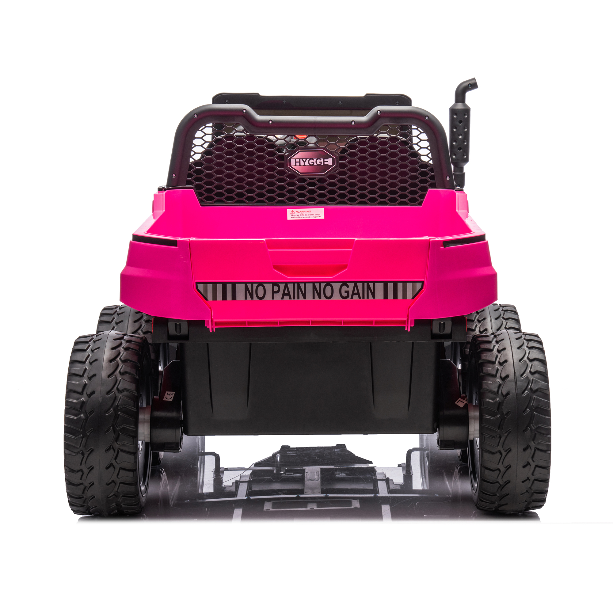 CIPACHO 24 V 2-Seater UTV Kids Ride On Truck with Dump Bed, Electric Kids Car 4WD with 6 Wheels, Foam Tires, Suitable for Off-Roading, Remote Control, Pink