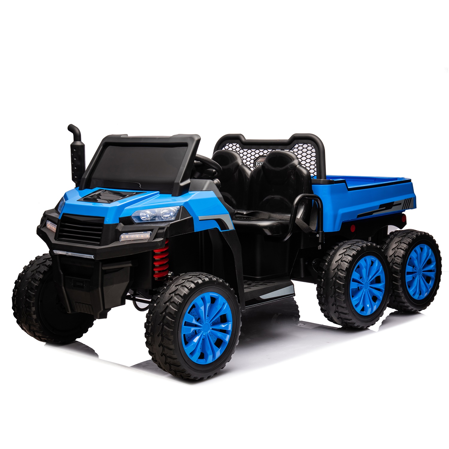 CIPACHO 24V Kids Ride On Dump Truck with Remote Control, Electric UTV Vehicles with 4WD Power 6 Wheels Ride On Toys for Boys Girls, Blue