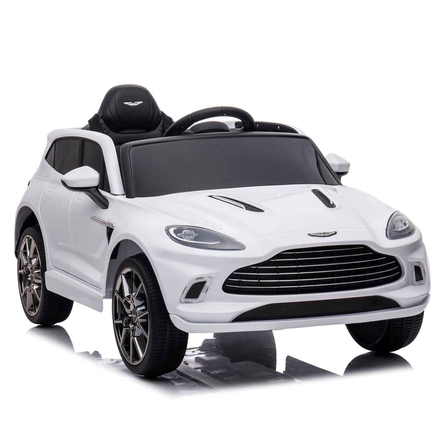 CIPACHO 12V Licensed Aston Martin Dual-Drive Electric Kid Ride On Car with Parental Remote Control, Battery Powered Kids Ride-on Car, White