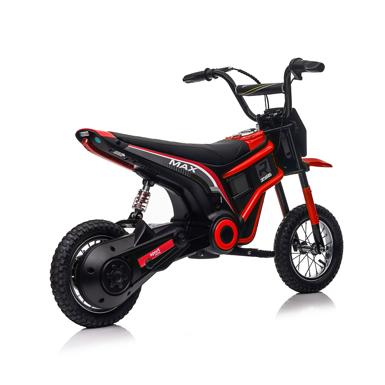 CIPACHO 24V Electric Kids Motorcycle Ride On Toy Dirt Bike-XXL Large, Motocross for Kids 8-12, Red