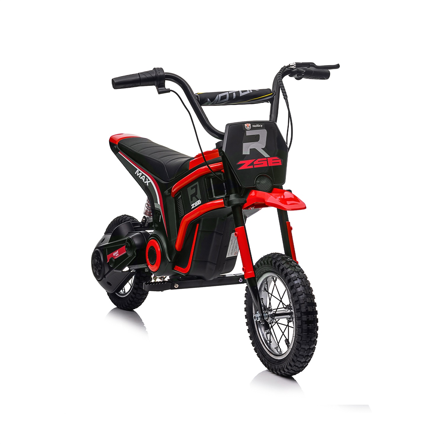 CIPACHO 24V Kids Ride On Toy Dirt Bike-XXL Large, Electric Motorcycle for 8-12, Speeds up to 14.29mph, Authentic Motocross Bike Geometry, Red