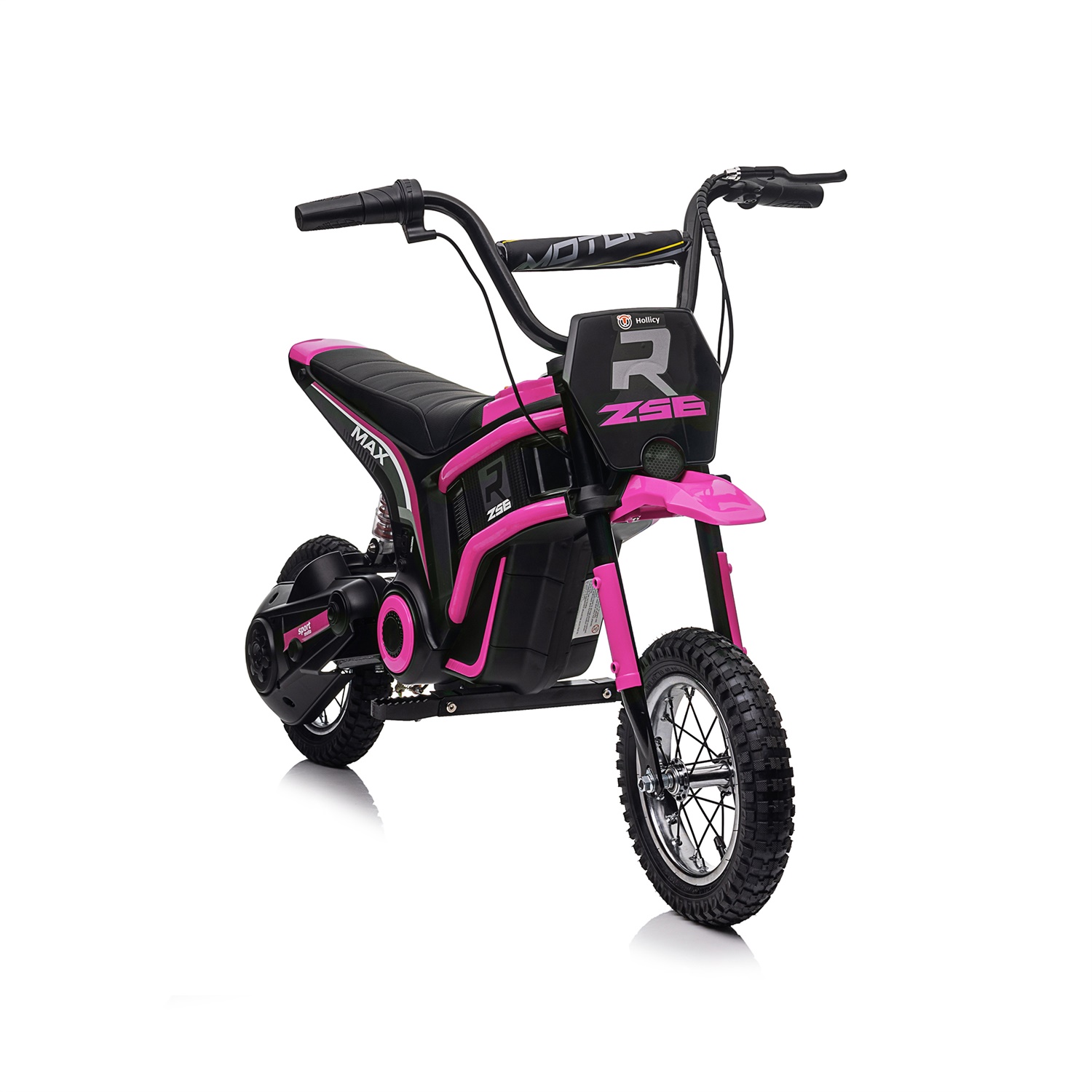 CIPACHO 24V Kids Ride On Toy Dirt Bike-XXL Large, Electric Motorcycle for 8-12, Speeds up to 14.29mph, Authentic Motocross Bike Geometry, Pink