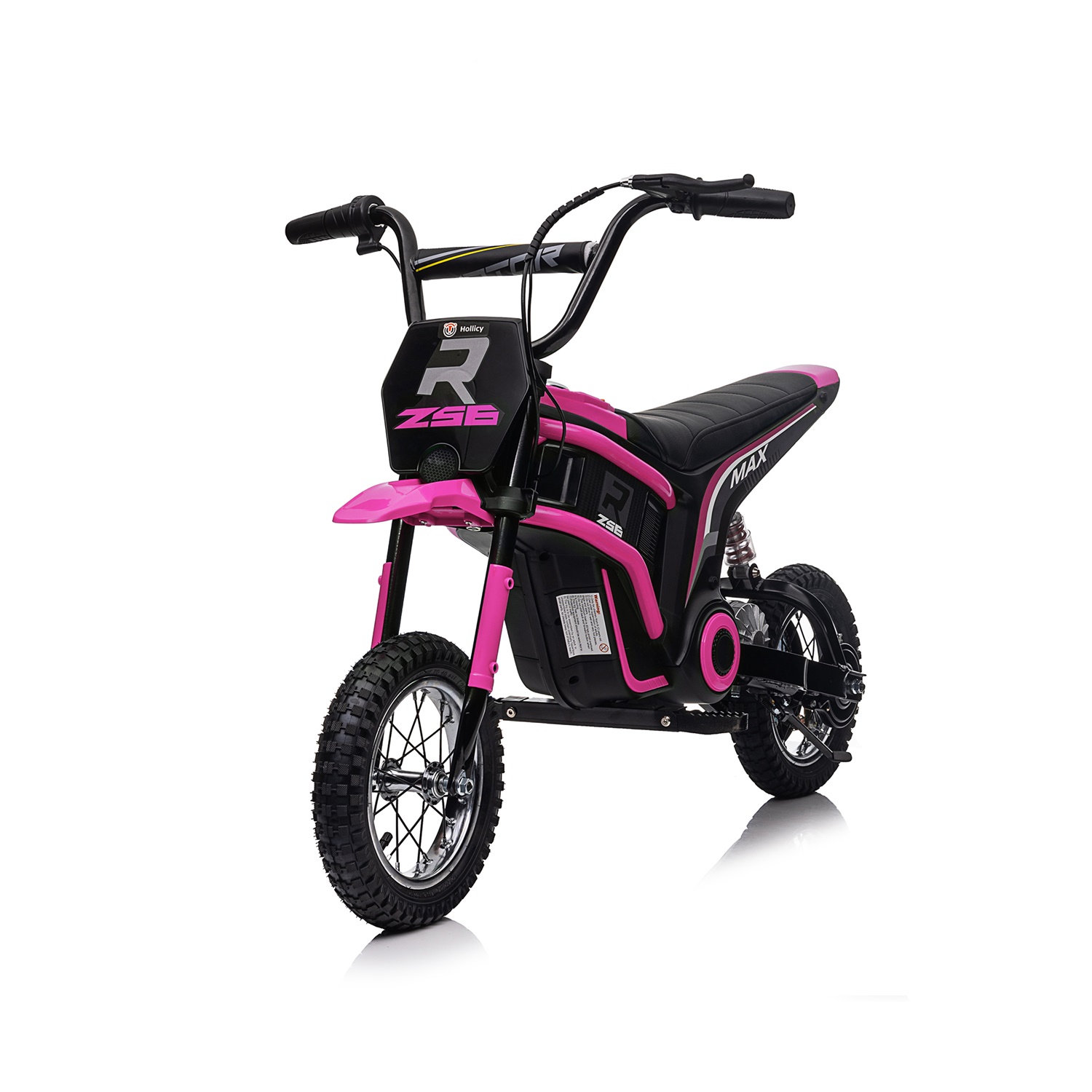 CIPACHO 24V Electric Kids Motorcycle Ride On Toy Dirt Bike-XXL Large, Motocross for Kids 8-12, Pink