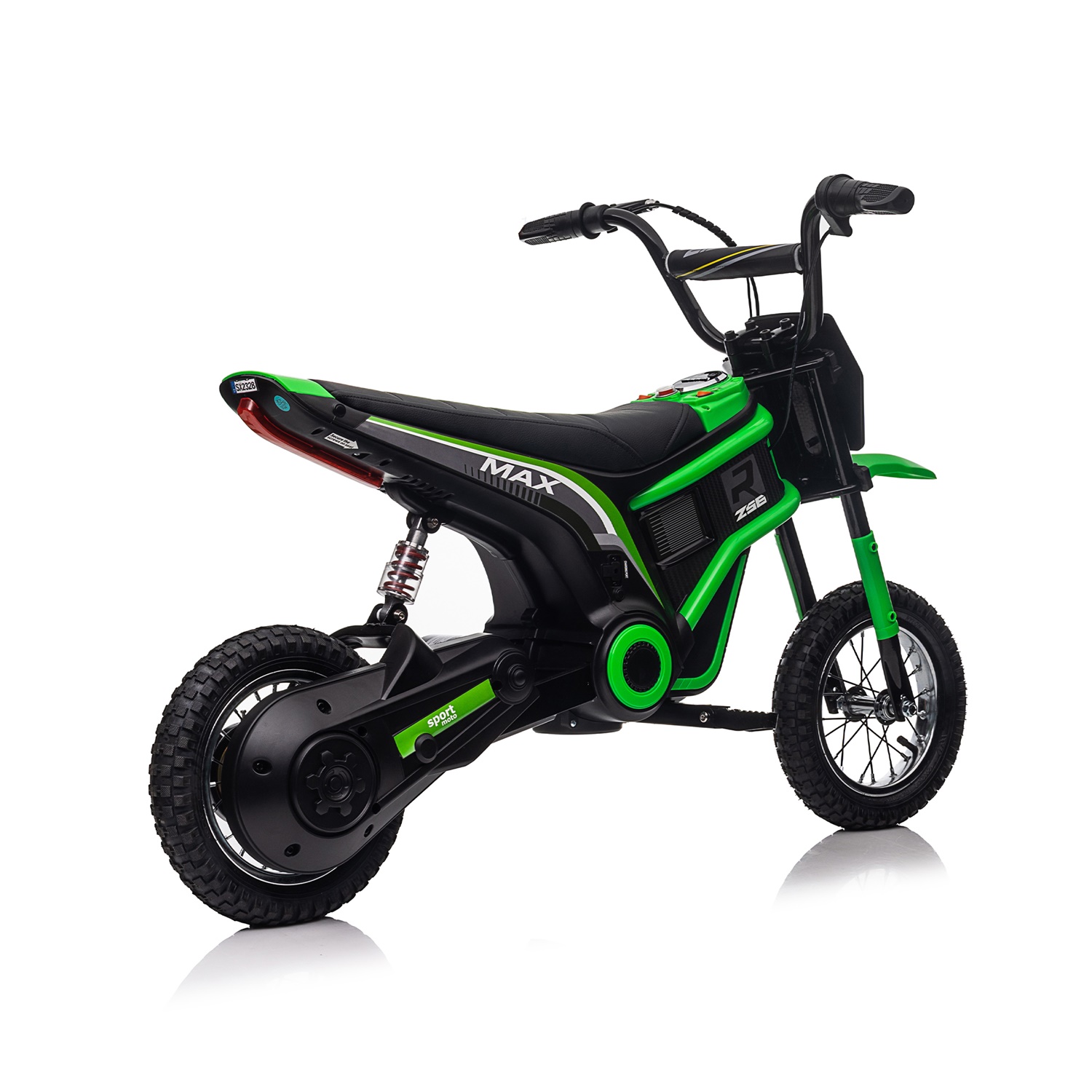 CIPACHO 24V Electric Kids Motorcycle Ride On Toy Dirt Bike-XXL Large, Motocross for Kids 8-12, Green