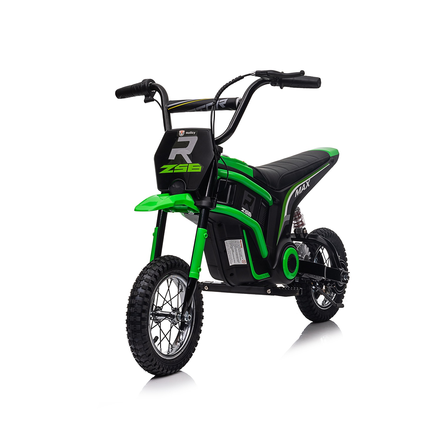 CIPACHO 24V Kids Ride On Toy Dirt Bike-XXL Large, Electric Motorcycle for 8-12, Speeds up to 14.29mph, Authentic Motocross Bike Geometry, Green