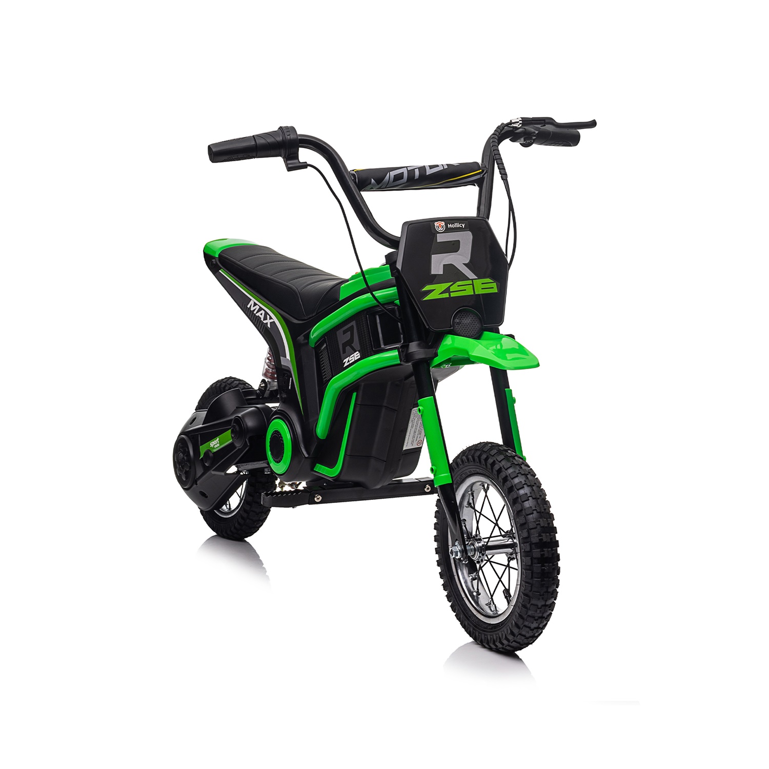 CIPACHO 24V Electric Kids Motorcycle Ride On Toy Dirt Bike-XXL Large, Motocross for Kids 8-12, Green