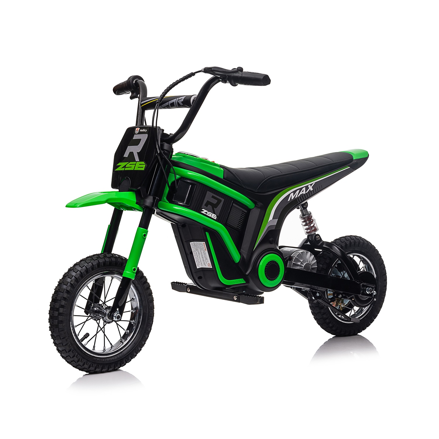 CIPACHO 24V Electric Kids Motorcycle Ride On Toy Dirt Bike-XXL Large, Motocross for Kids 8-12, Green