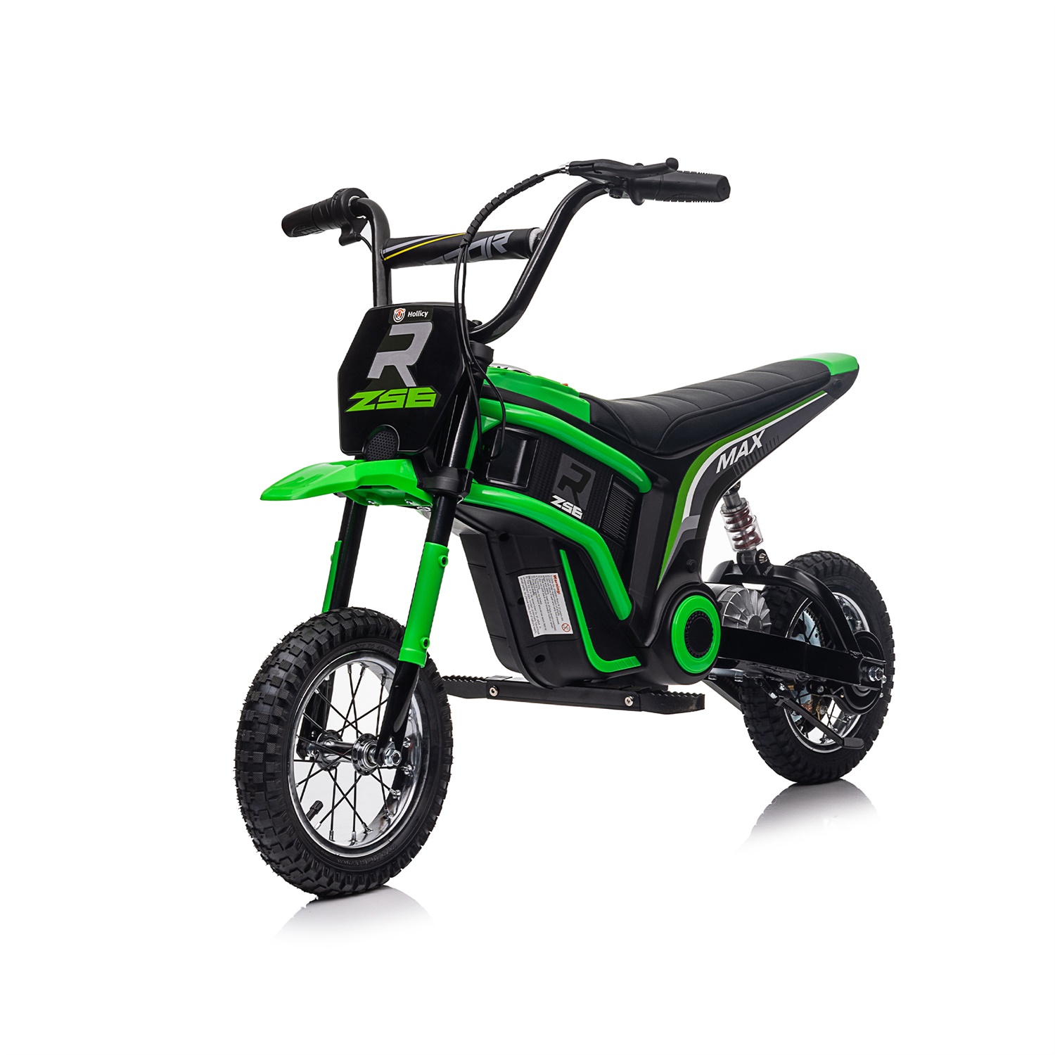 CIPACHO 24V Kids Ride On Toy Dirt Bike-XXL Large, Electric Motorcycle for 8-12, Speeds up to 14.29mph, Authentic Motocross Bike Geometry, Green