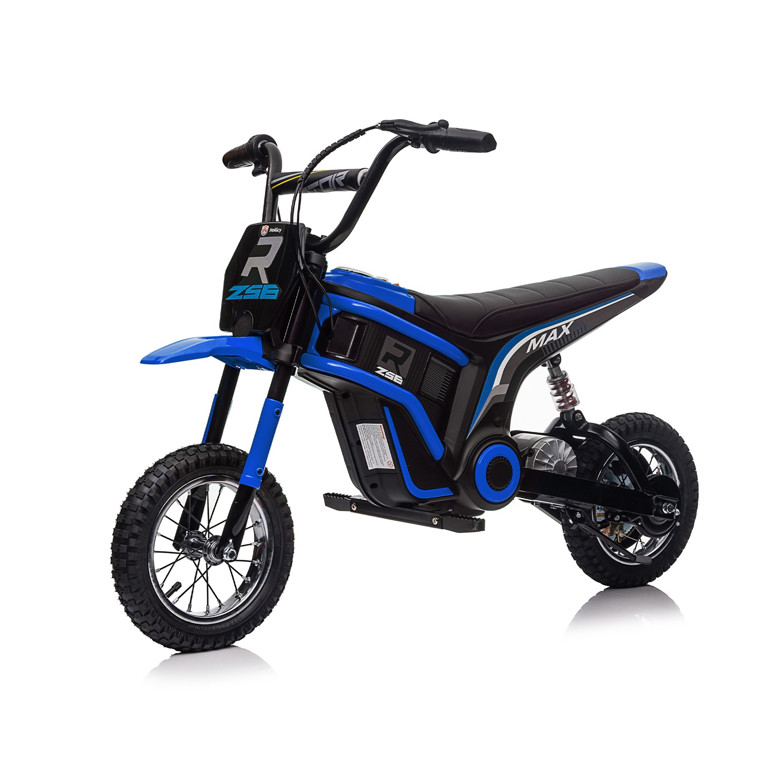 CIPACHO 24V Kids Ride On Toy Dirt Bike-XXL Large, Electric Motorcycle for 8-12, Speeds up to 14.29mph, Authentic Motocross Bike Geometry, Blue