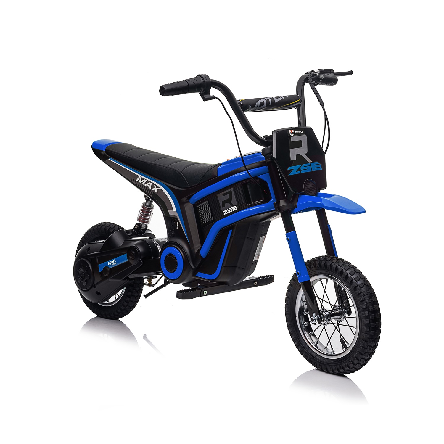 CIPACHO 24V Kids Ride On Toy Dirt Bike-XXL Large, Electric Motorcycle for 8-12, Speeds up to 14.29mph, Authentic Motocross Bike Geometry, Blue