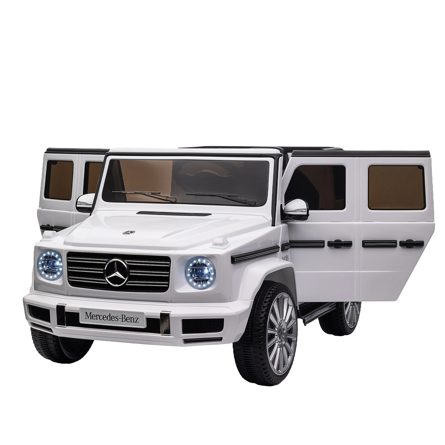 CIPACHO 24V Kids Ride On Toy Licensed Mercedes-Benz G500, Electric Car for Kids with Remote Control, Three speed Adjustable, White