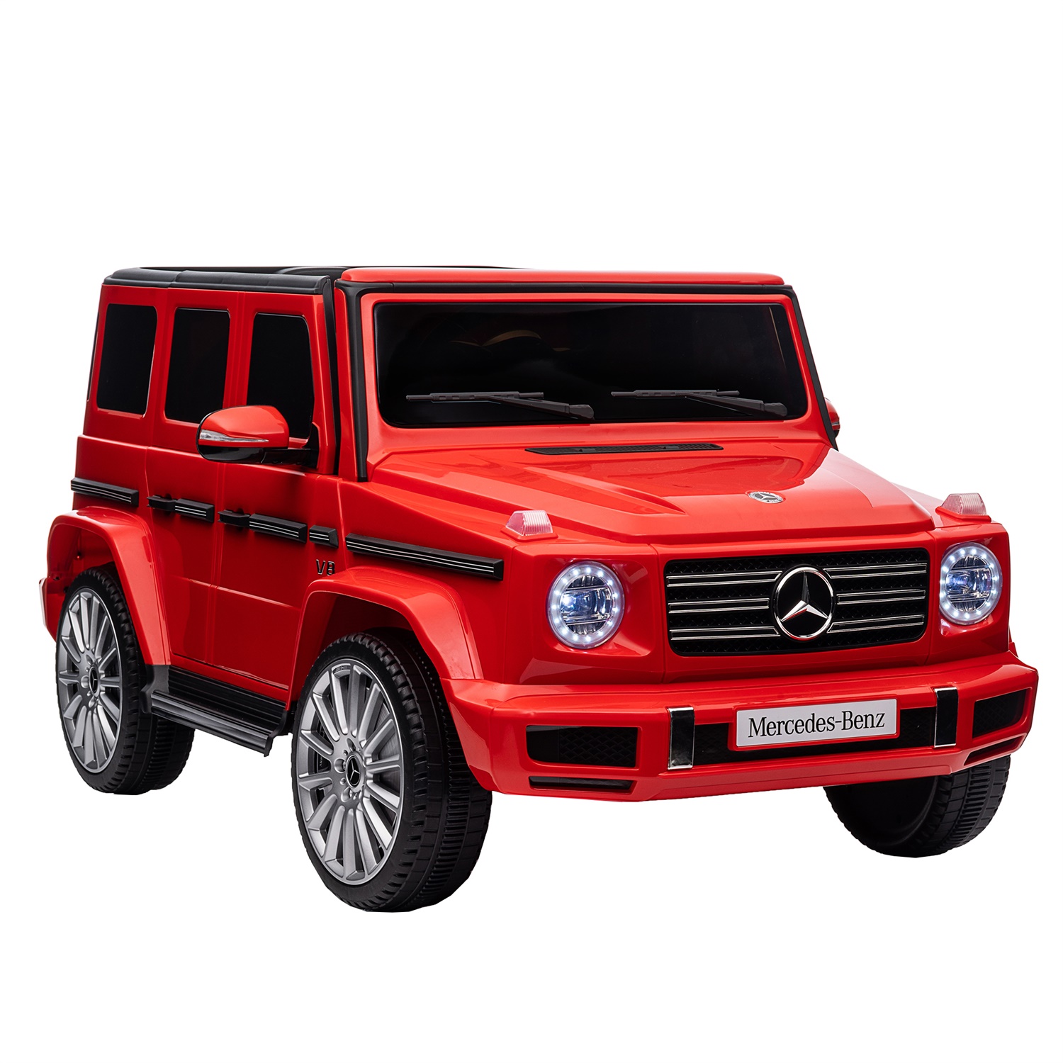 CIPACHO Kids Ride On Cars, Licensed Mercedes-Benz G500, 24V Battery Powered Toy for Kids with 2.4GHz Remote Control, Red