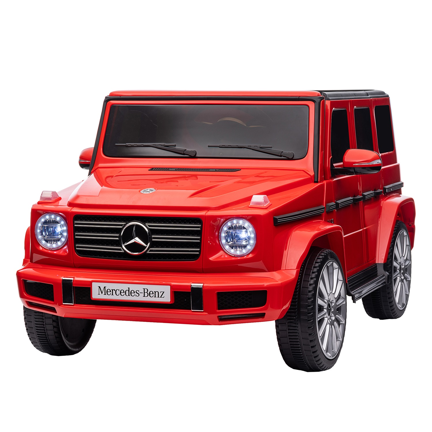 CIPACHO Kids Ride On Cars, Licensed Mercedes-Benz G500, 24V Battery Powered Toy for Kids with 2.4GHz Remote Control, Red