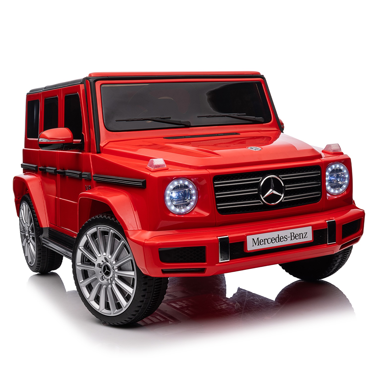 CIPACHO Kids Ride On Cars, Licensed Mercedes-Benz G500, 24V Battery Powered Toy for Kids with 2.4GHz Remote Control, Red