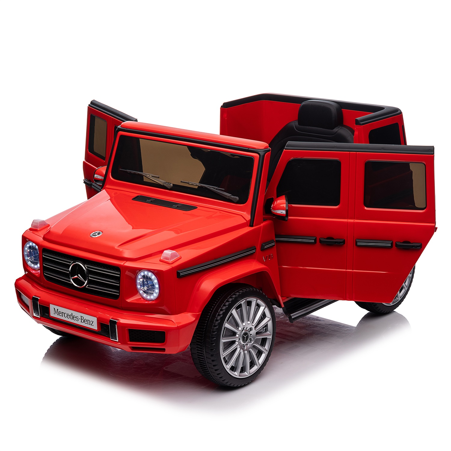 CIPACHO Kids Ride On Cars, Licensed Mercedes-Benz G500, 24V Battery Powered Toy for Kids with 2.4GHz Remote Control, Red