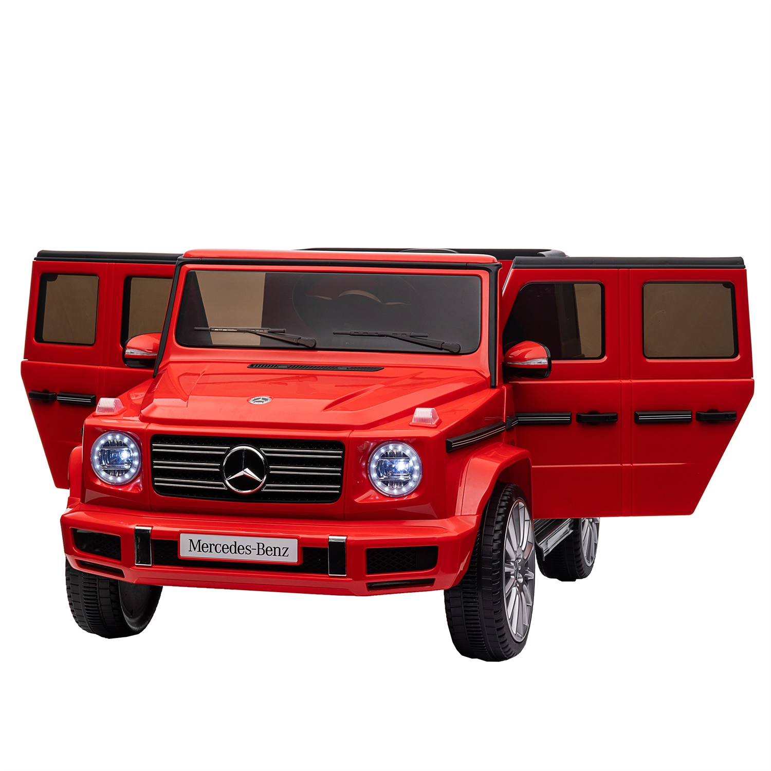 CIPACHO Kids Ride On Cars, Licensed Mercedes-Benz G500, 24V Battery Powered Toy for Kids with 2.4GHz Remote Control, Red