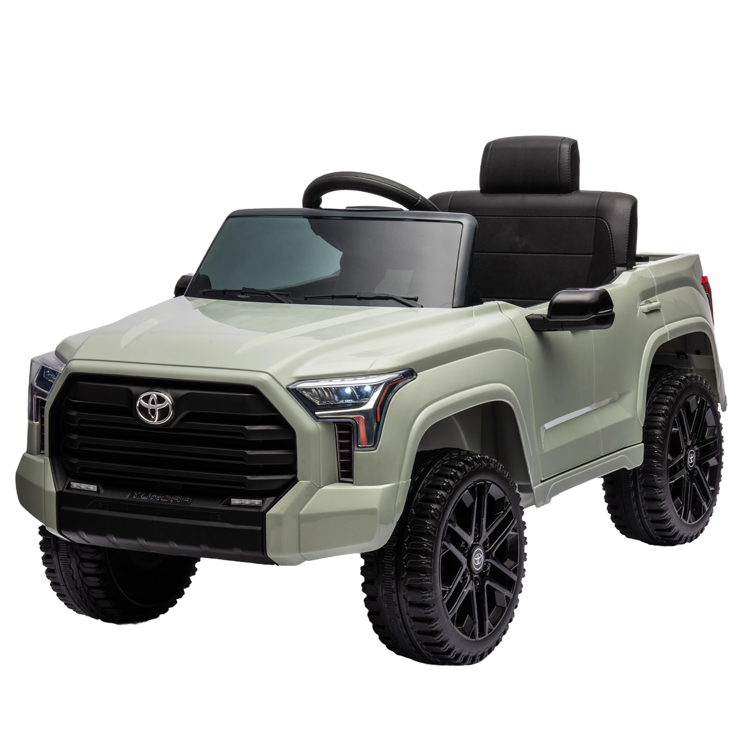 CIPACHO 12V Kids Electric Ride On Car Toy Licensed Toyota Tundra Pickup with 2.4G Remote Control, 3 Speed Adjustable, Green