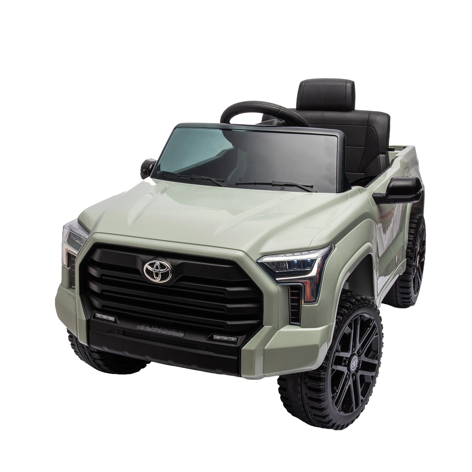 CIPACHO 12V Kids Electric Ride On Car Toy Licensed Toyota Tundra Pickup with 2.4G Remote Control, 3 Speed Adjustable, Green