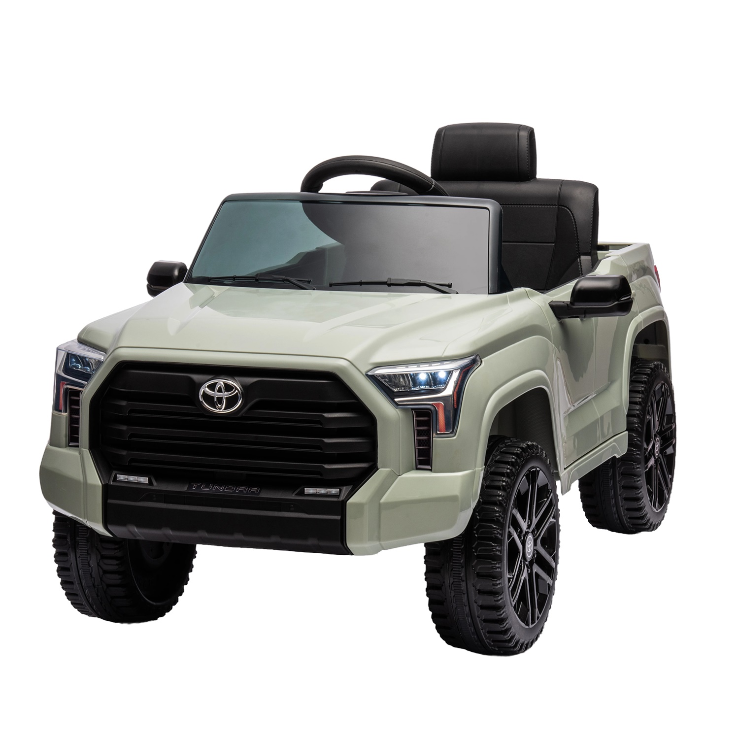 CIPACHO 12V Kids Electric Ride On Car Toy Licensed Toyota Tundra Pickup with 2.4G Remote Control, 3 Speed Adjustable, Green