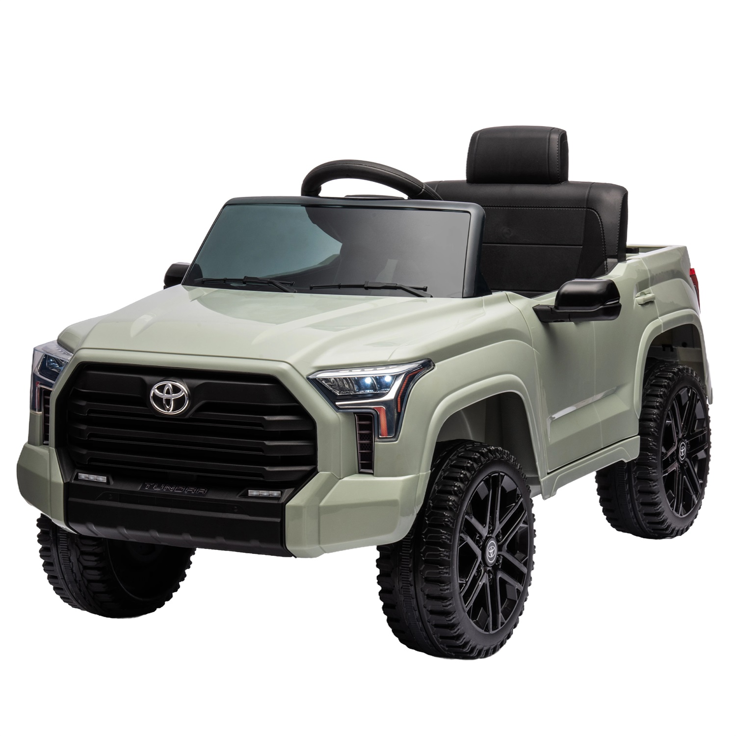 CIPACHO 12V Kids Electric Ride On Car Toy Licensed Toyota Tundra Pickup with 2.4G Remote Control, 3 Speed Adjustable, Green