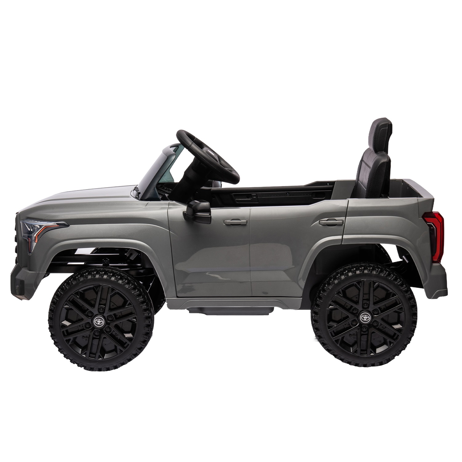 CIPACHO 12V Kids Electric Ride On Car Toy Licensed Toyota Tundra Pickup with 2.4G Remote Control, 3 Speed Adjustable, Gray