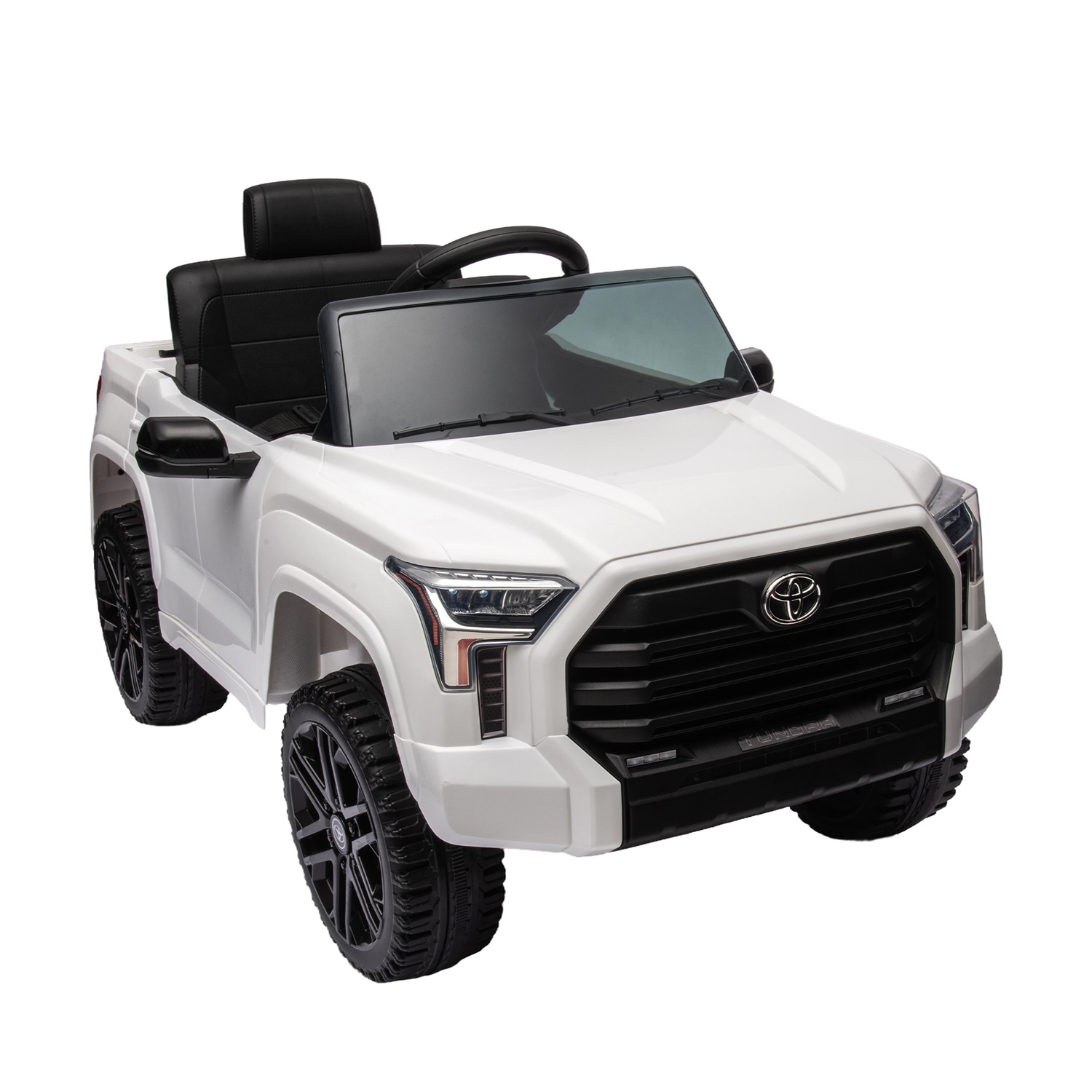 CIPACHO 12V Kids Electric Ride On Car Toy Licensed Toyota Tundra Pickup with 2.4G Remote Control, 3 Speed Adjustable, White