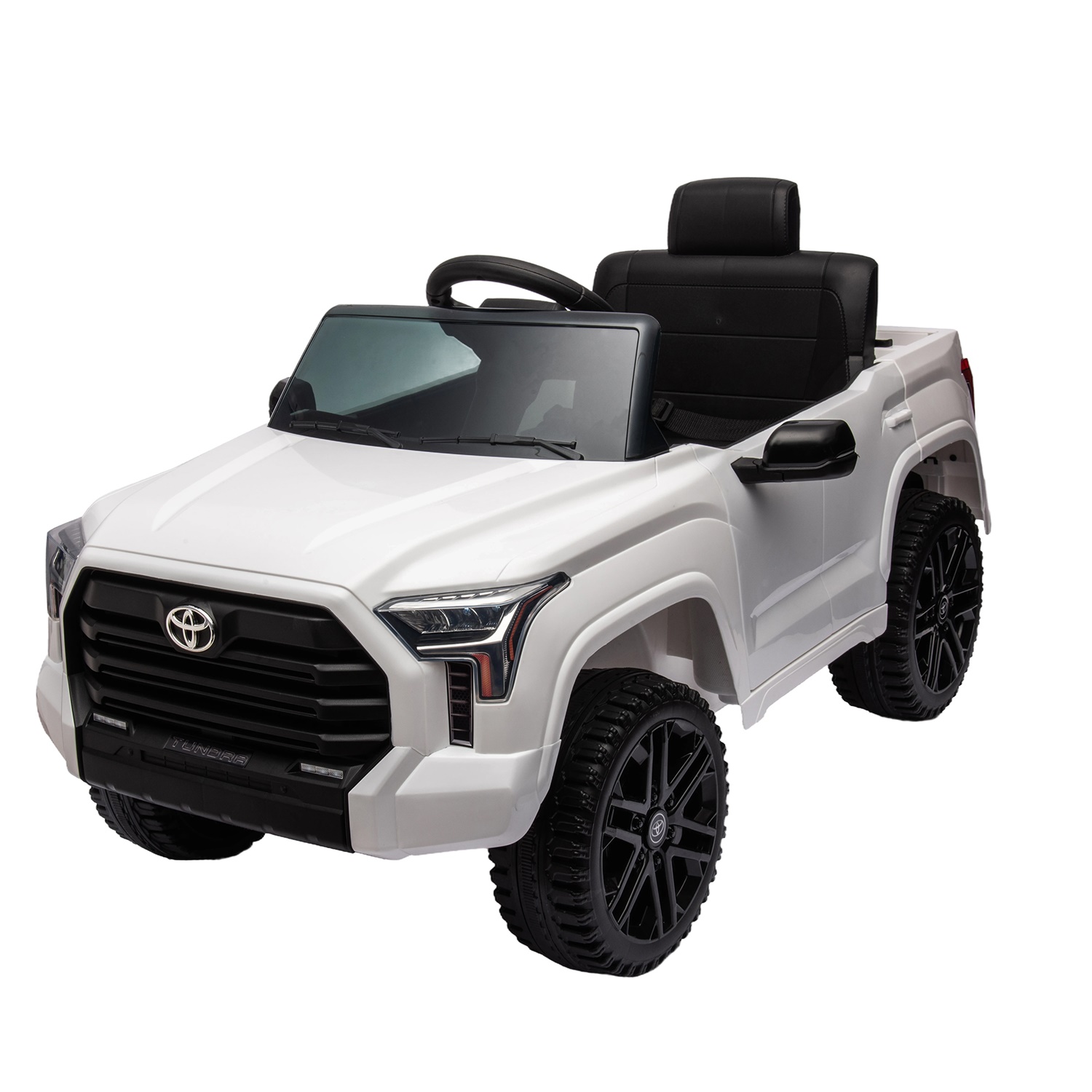 CIPACHO 12V Kids Electric Ride On Car Toy Licensed Toyota Tundra Pickup with 2.4G Remote Control, 3 Speed Adjustable, White