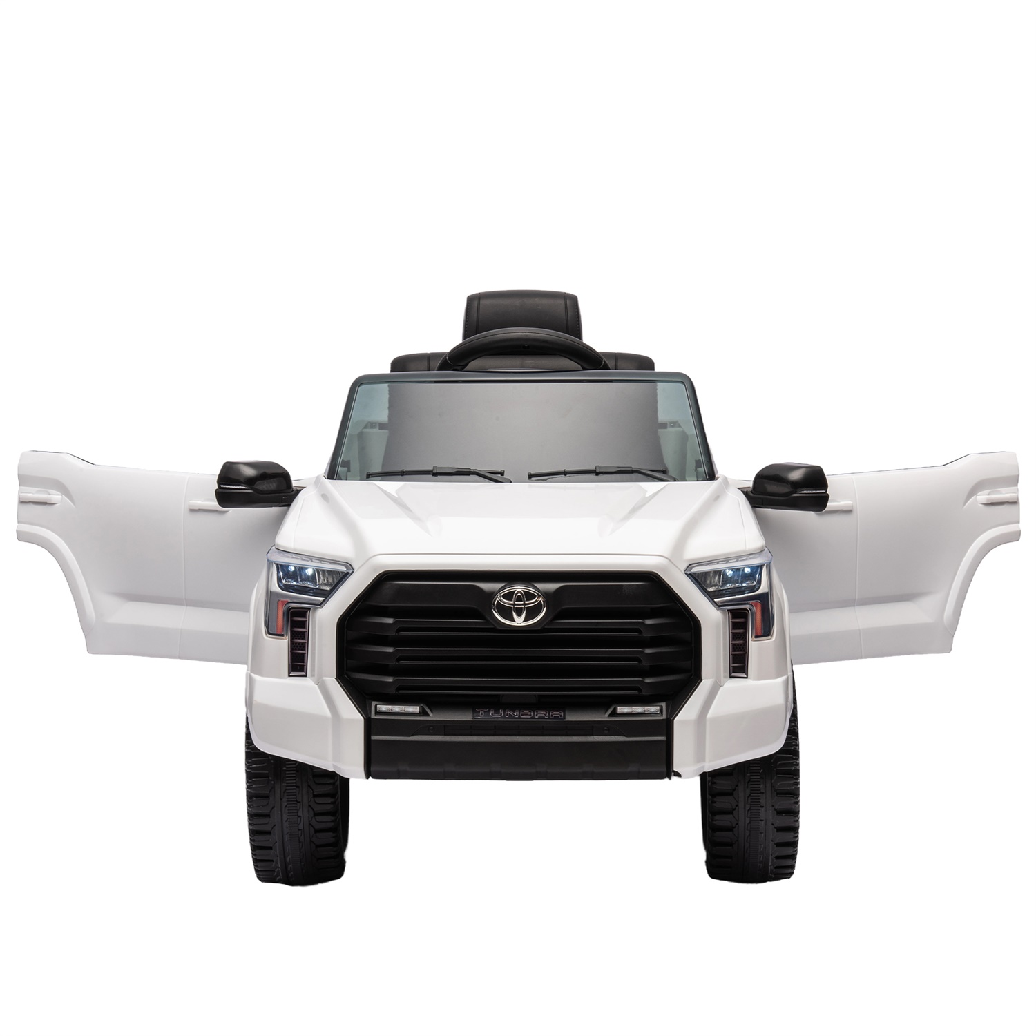 CIPACHO 12V Kids Electric Ride On Car Toy Licensed Toyota Tundra Pickup with 2.4G Remote Control, 3 Speed Adjustable, White