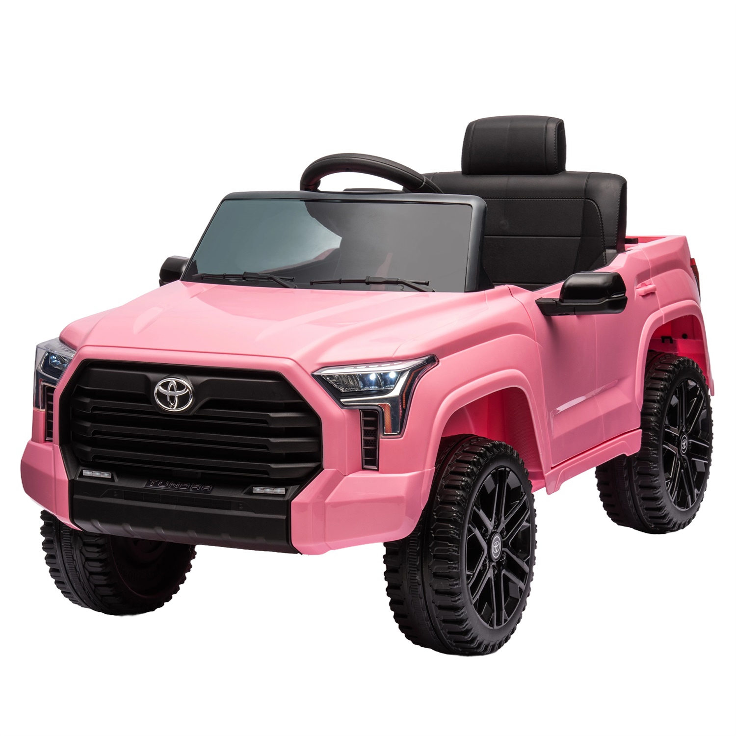 CIPACHO 12V Kids Electric Ride On Car Toy Licensed Toyota Tundra Pickup with 2.4G Remote Control, 3 Speed Adjustable, Pink