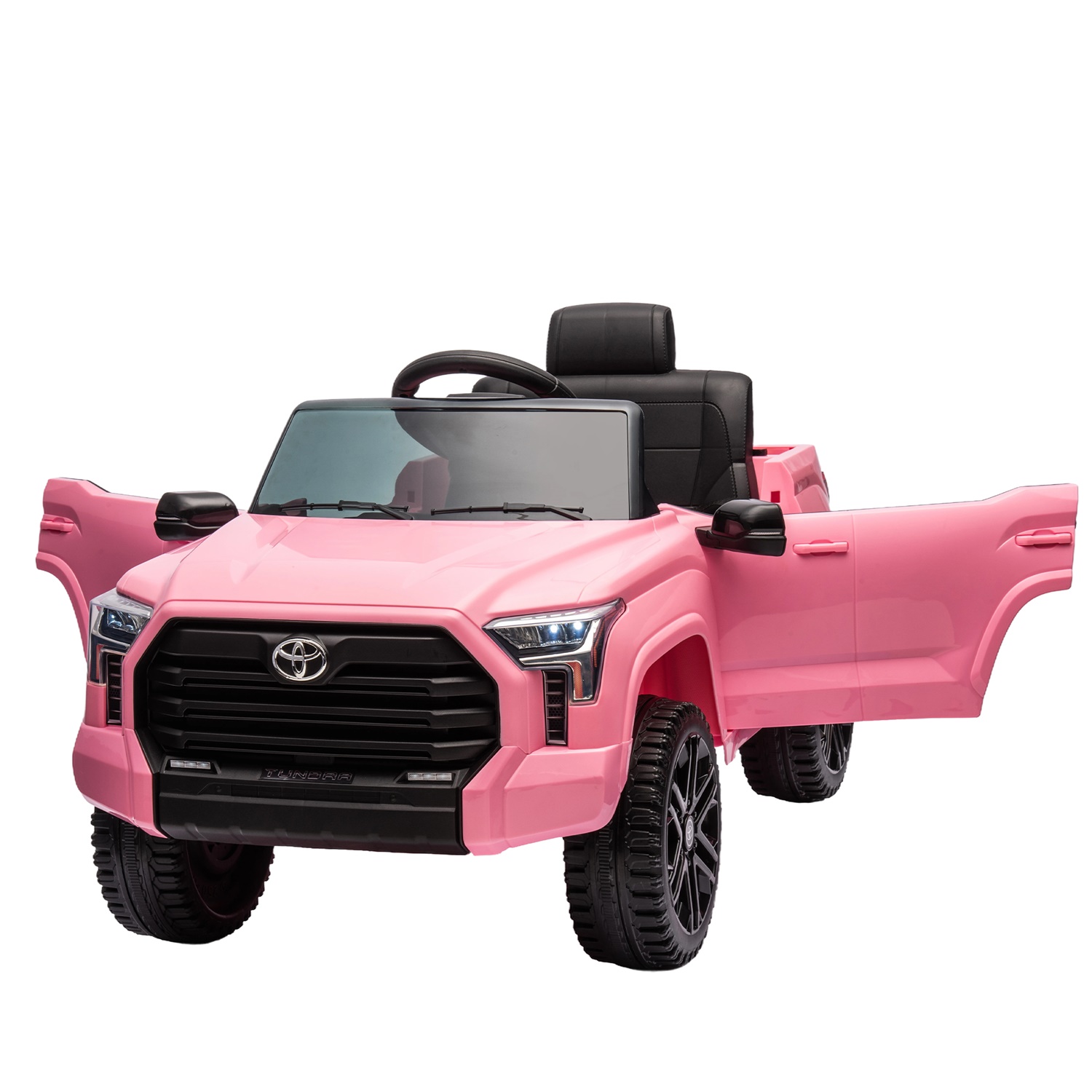 CIPACHO 12V Kids Electric Ride On Car Toy Licensed Toyota Tundra Pickup with 2.4G Remote Control, 3 Speed Adjustable, Pink