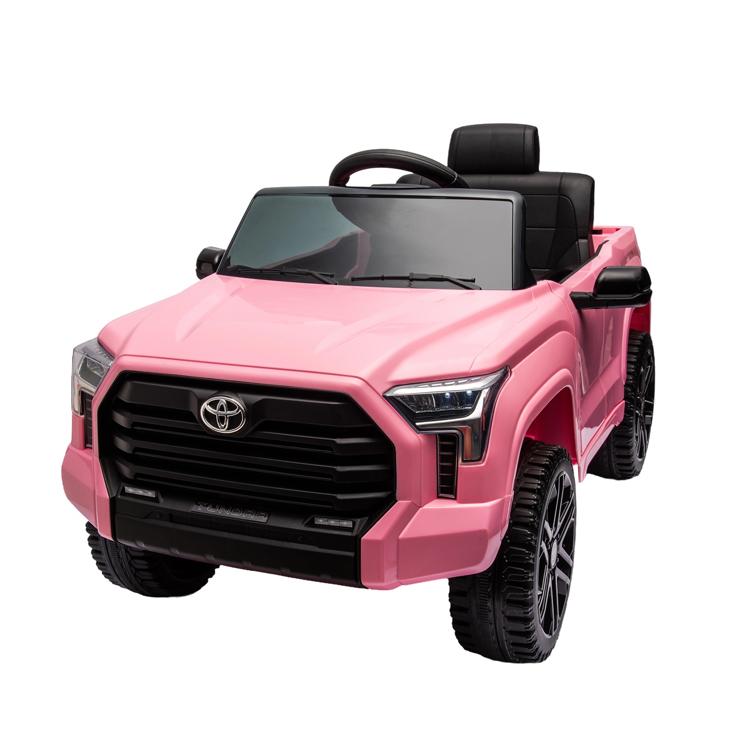 CIPACHO 12V Battery Powered Licensed Toyota Tundra Kids Ride On Truck Car Jeep with Remote Control, MP3, Pink