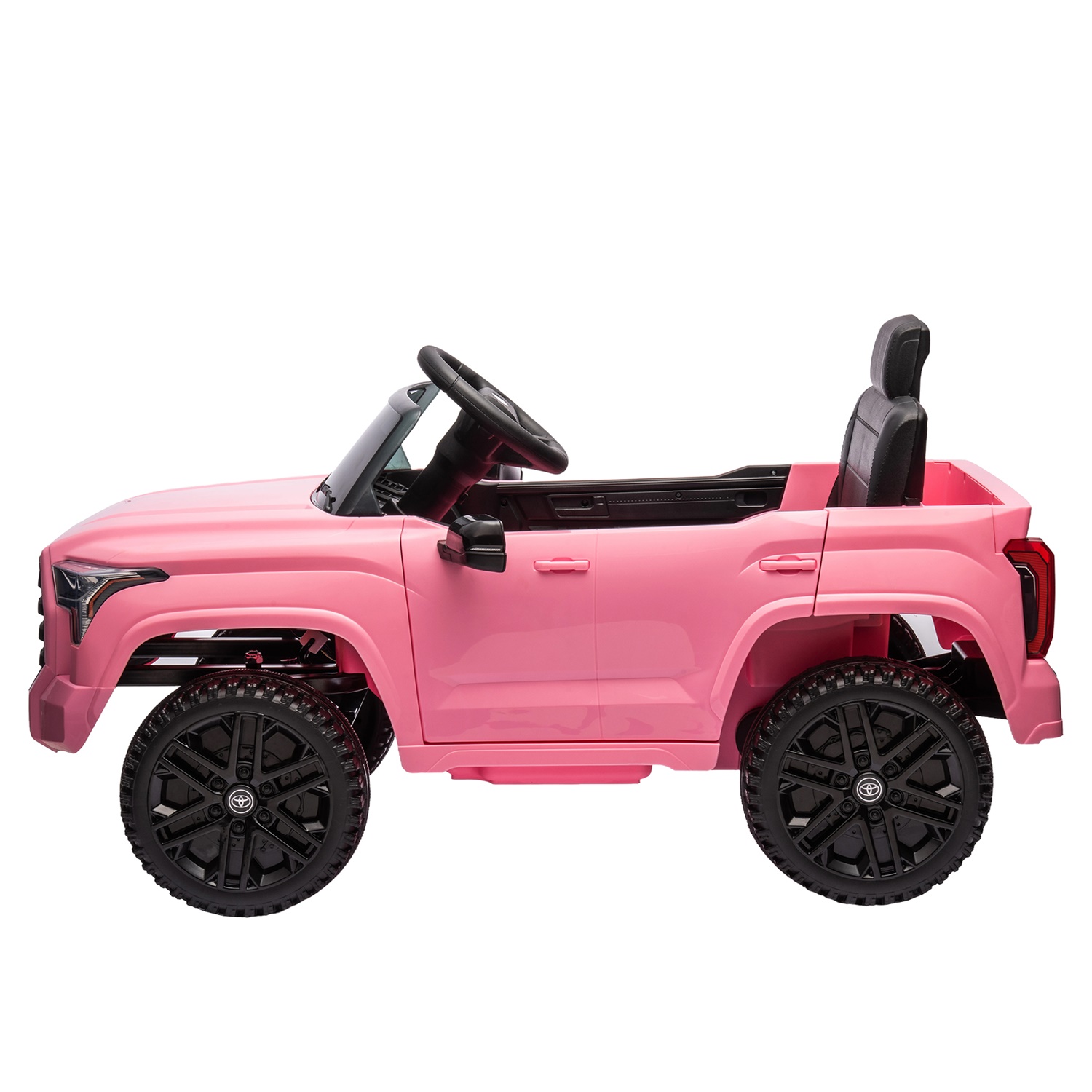 CIPACHO 12V Battery Powered Licensed Toyota Tundra Kids Ride On Truck Car Jeep with Remote Control, MP3, Pink