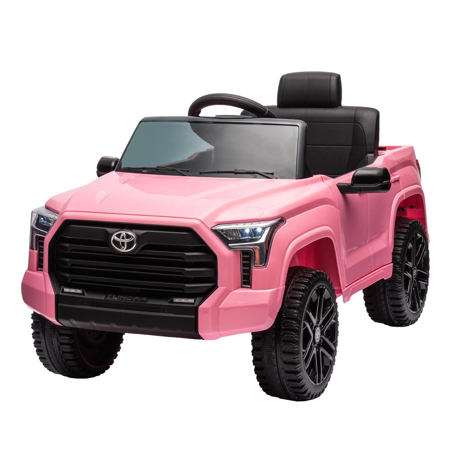 CIPACHO 12V Kids Electric Ride On Car Toy Licensed Toyota Tundra Pickup with 2.4G Remote Control, 3 Speed Adjustable, Pink