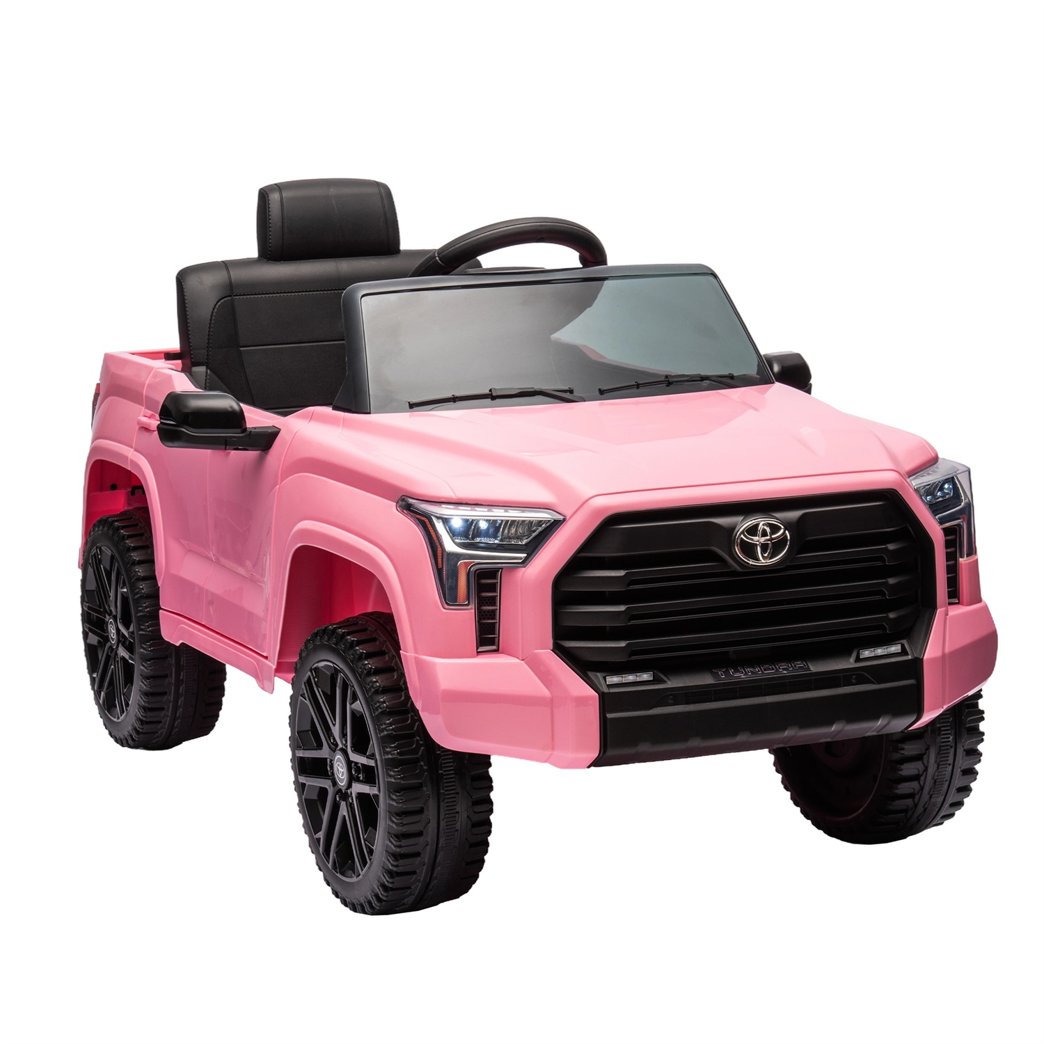 CIPACHO 12V Kids Electric Ride On Car Toy Licensed Toyota Tundra Pickup with 2.4G Remote Control, 3 Speed Adjustable, Pink