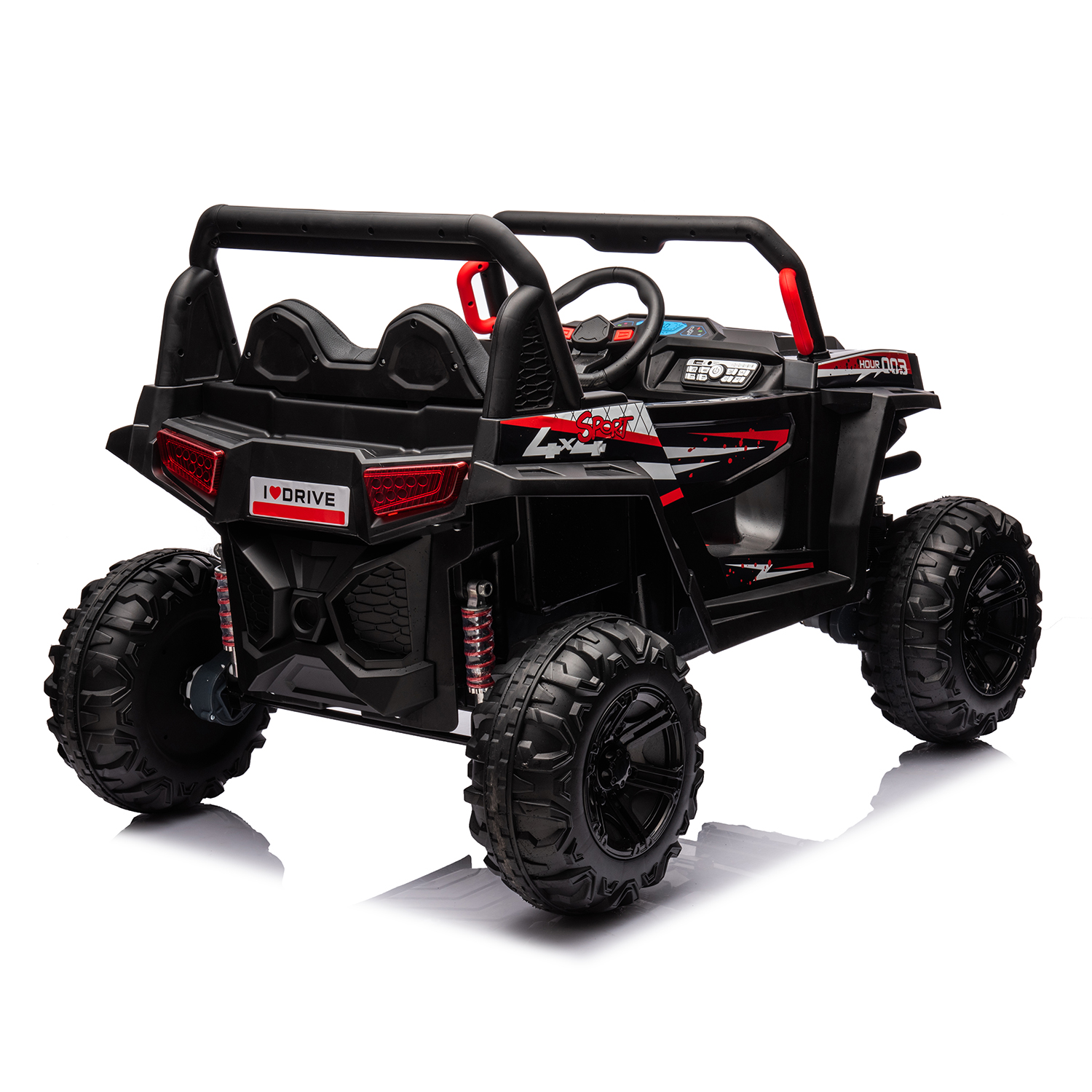 CIPACHO 12V Kids Ride On Truck with Remote Control, Electric Buggy Car Toys Off-Road UTV Vehicle, Black