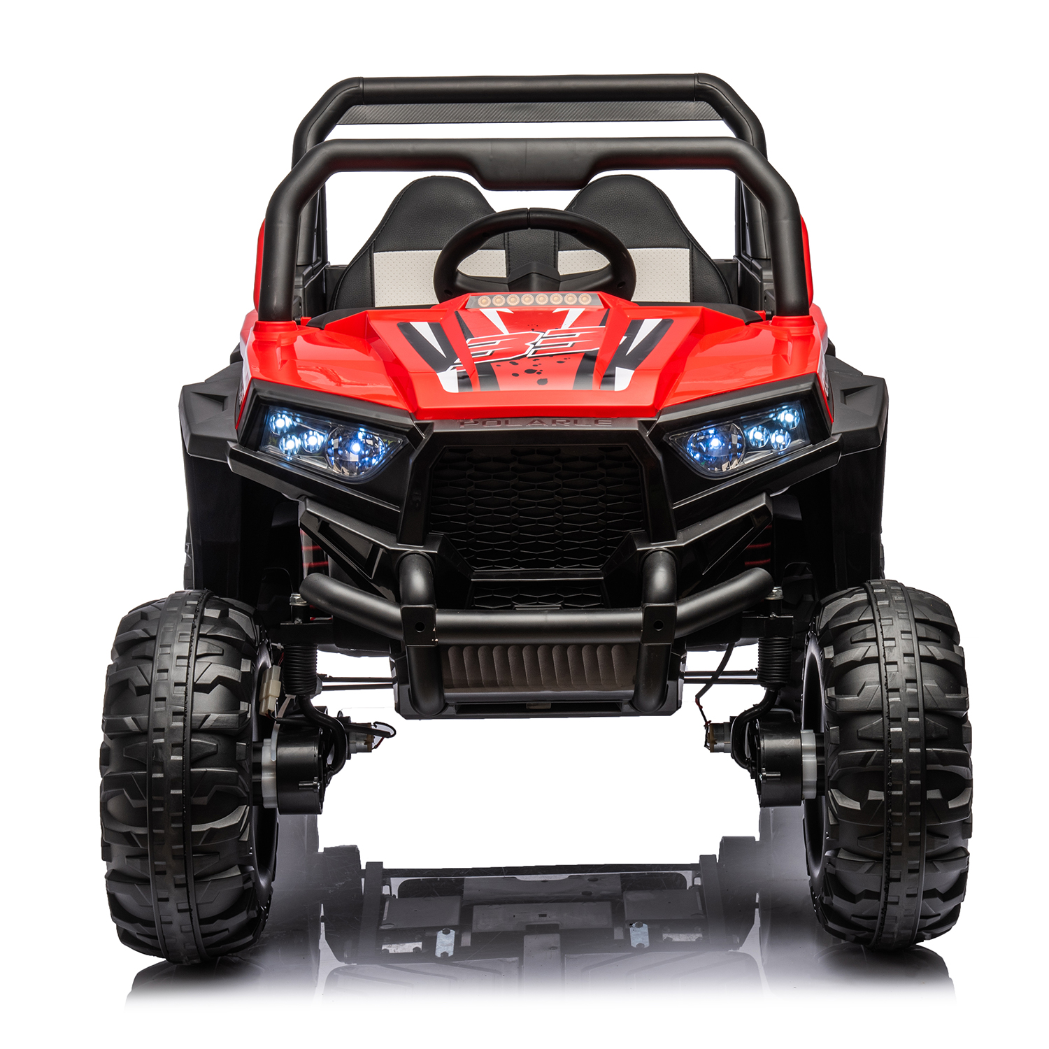 CIPACHO 12V Kids Ride On Truck with Remote Control, Electric Buggy Car Toys Off-Road UTV Vehicle, Red