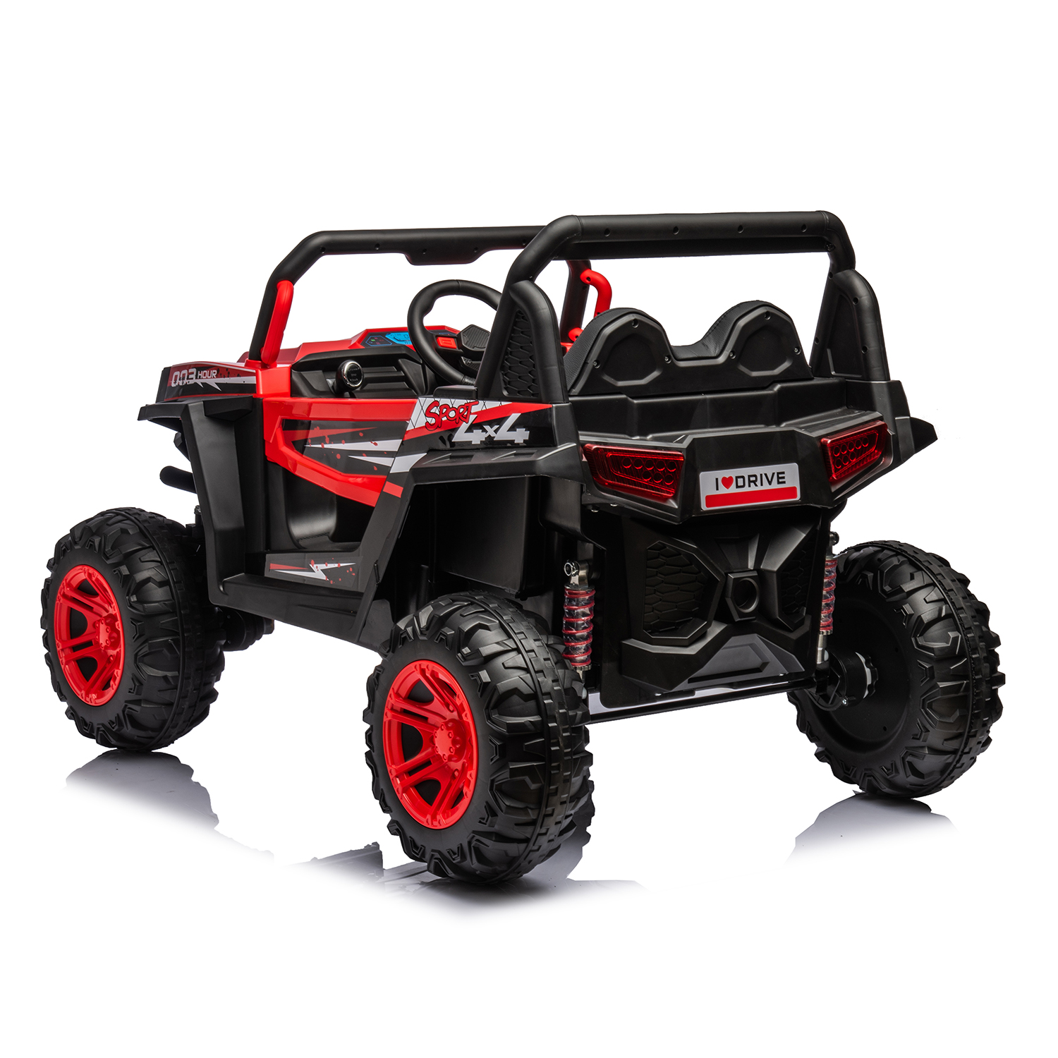 CIPACHO 12V Kids Ride On Truck with Remote Control, Electric Buggy Car Toys Off-Road UTV Vehicle, Red