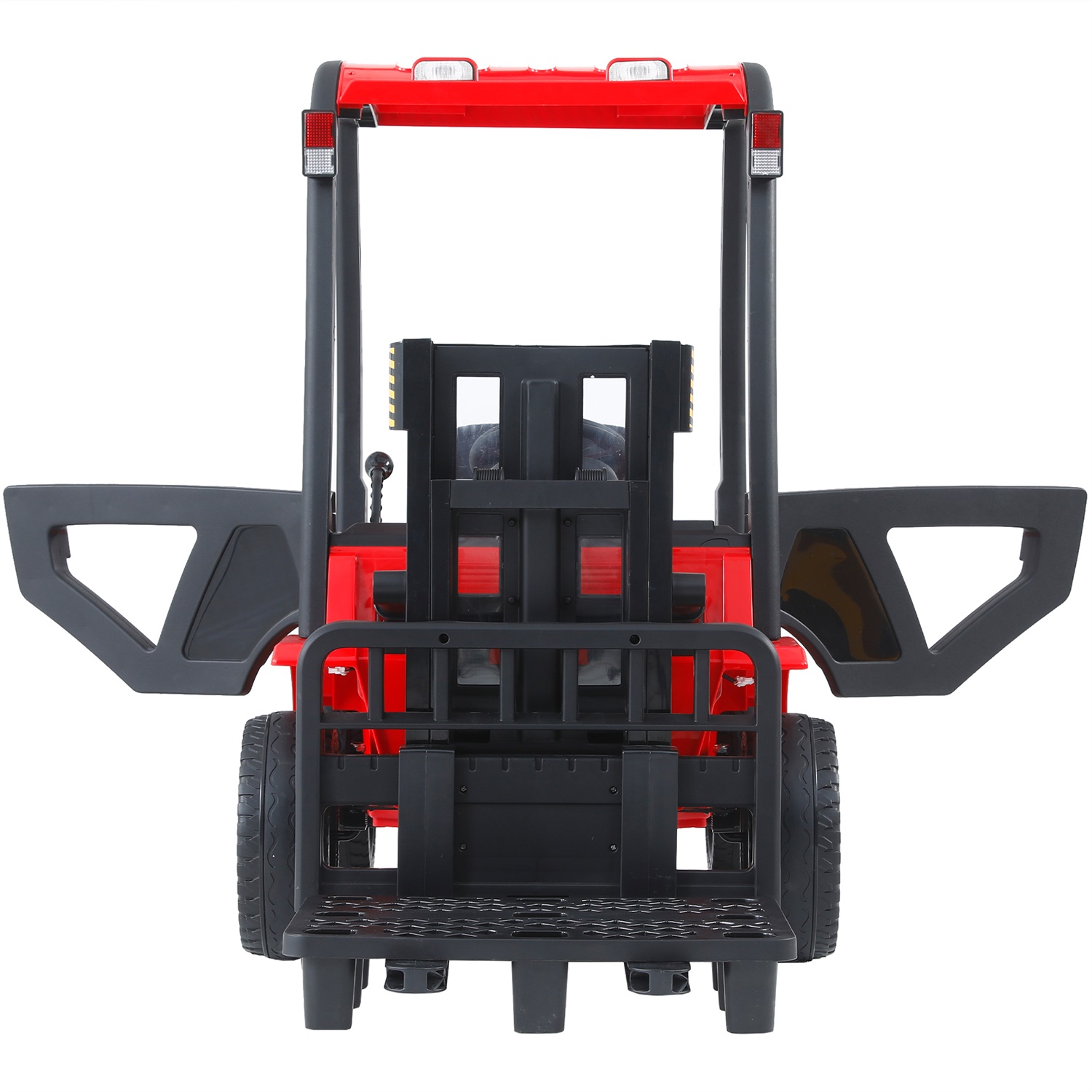 CIPACHO 12V Electric Ride-On Car, Lifting Rod Electricforklift Toy with 3 speeds, Parent Remote Control, Red